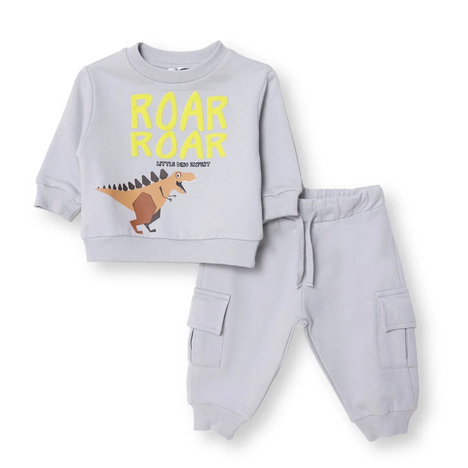 HelloBaby Jogging Set - Grey - Bobobiy