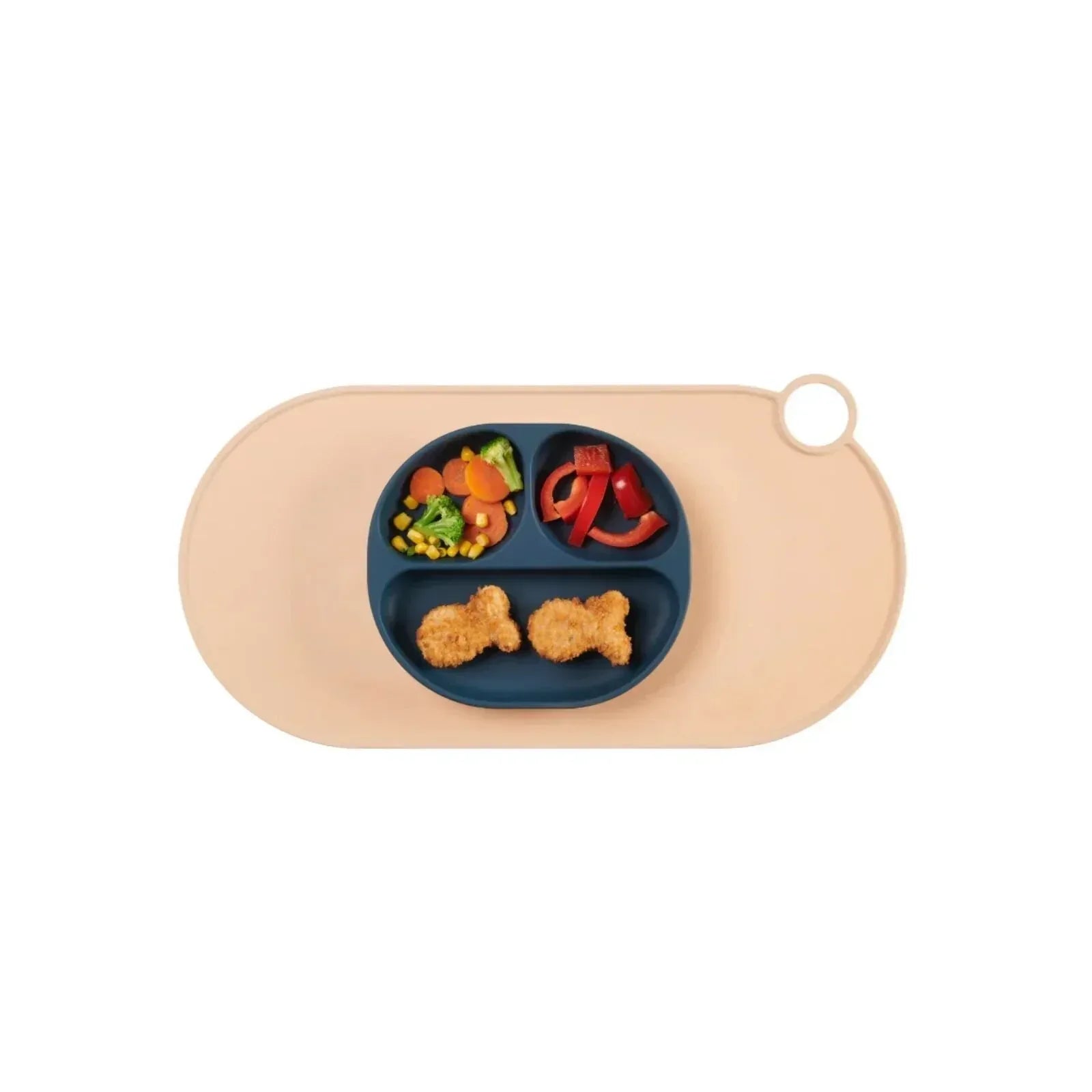 Vital Baby Nourish Silicone Suction Plate - Moody Blue - Bobobiy