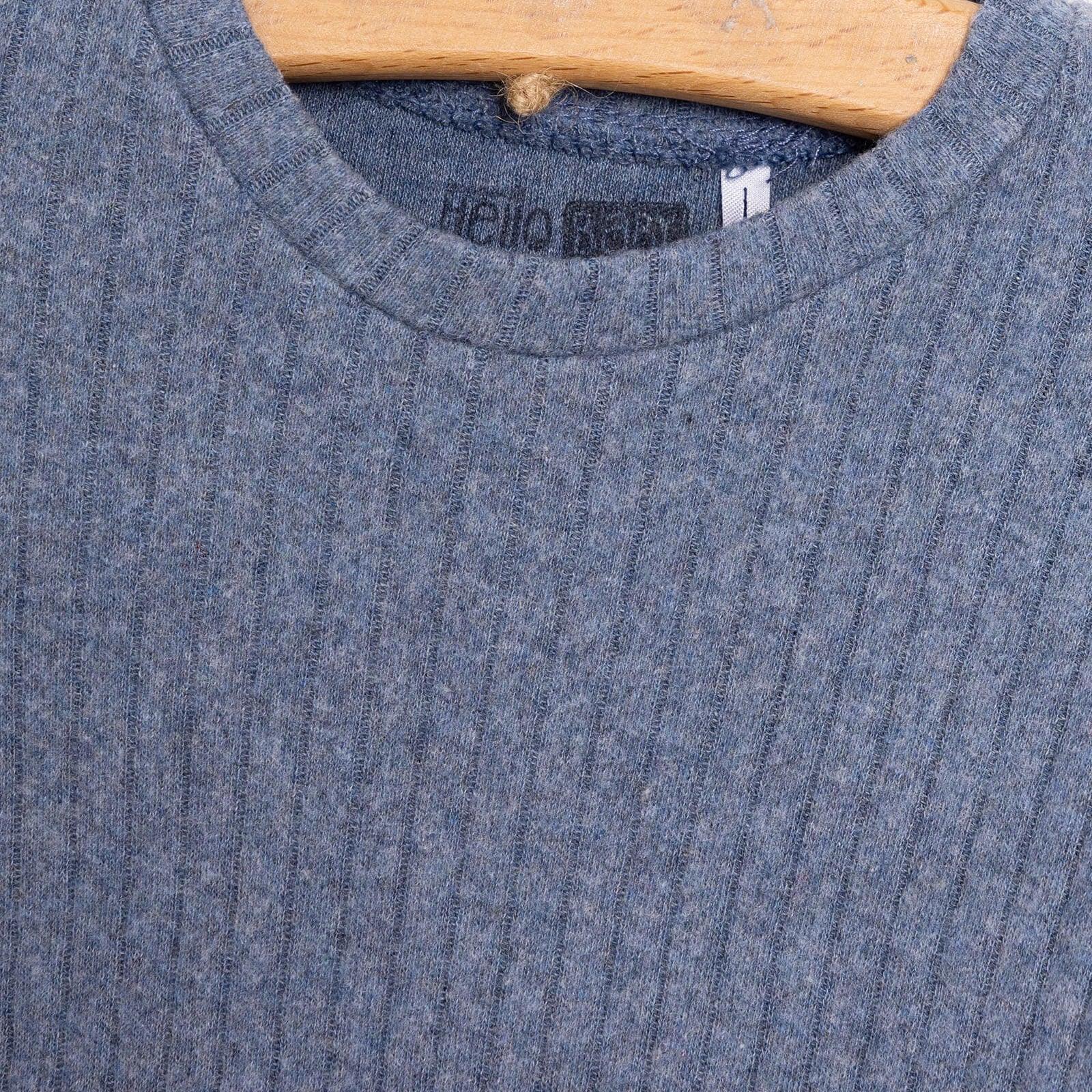 HelloBaby Boy Long Sleeve Pyjamas Set - Indigo - Bobobiy