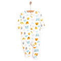 HelloBaby Newborn Footed Jumpsuit - Ecru - Bobobiy