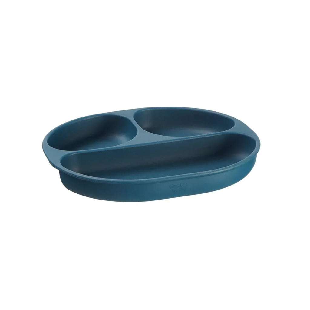 Vital Baby Nourish Silicone Suction Plate - Moody Blue - Bobobiy