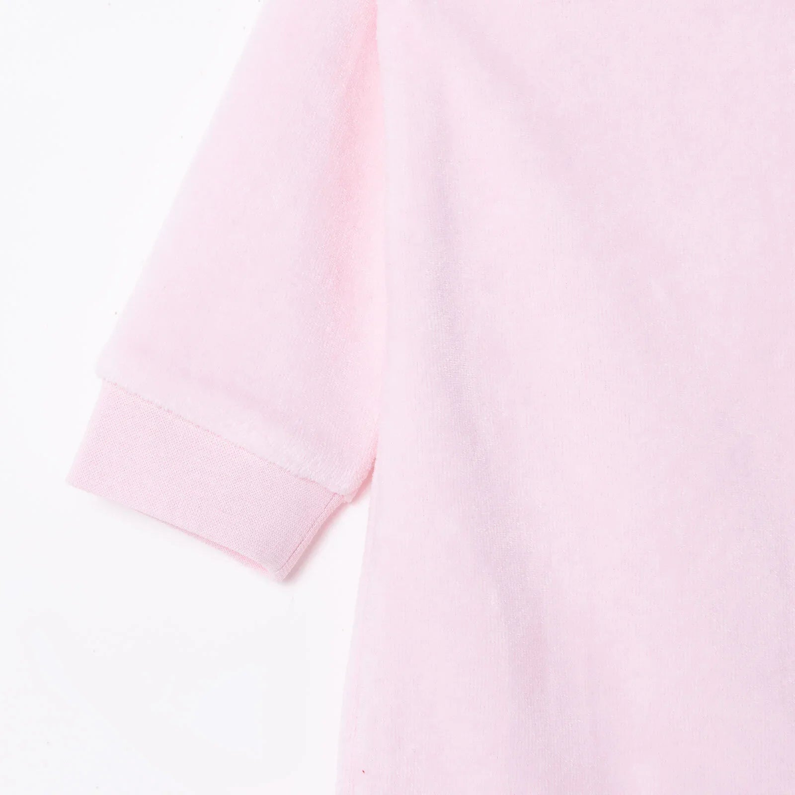 HelloBaby Newborn Velvet Footlesss Jumpsuit - Light Pink