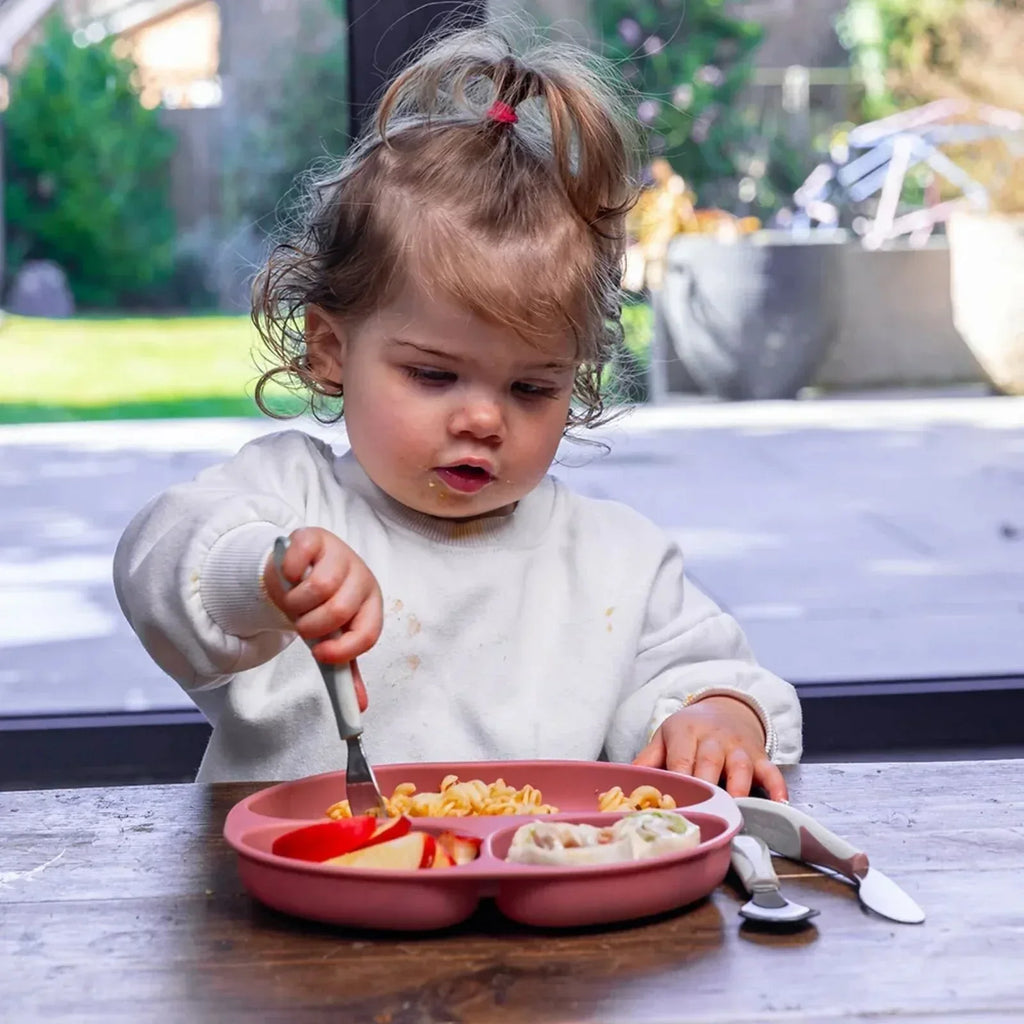 Vital Baby Nourish Silicone Suction Plate - Moody Blue - Bobobiy