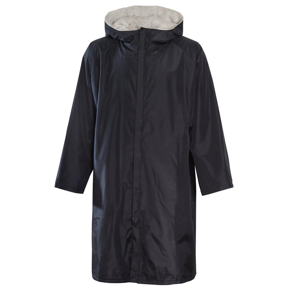 changing-robe-kids-unisex-hooded-coat-black-grey-windproof-waterproof-quick-dry-for-beach-surfing-swimming-by-heatwave-thermalwear-9-13-years-black-grey-changing-robe-1176984547 - Bobobiy