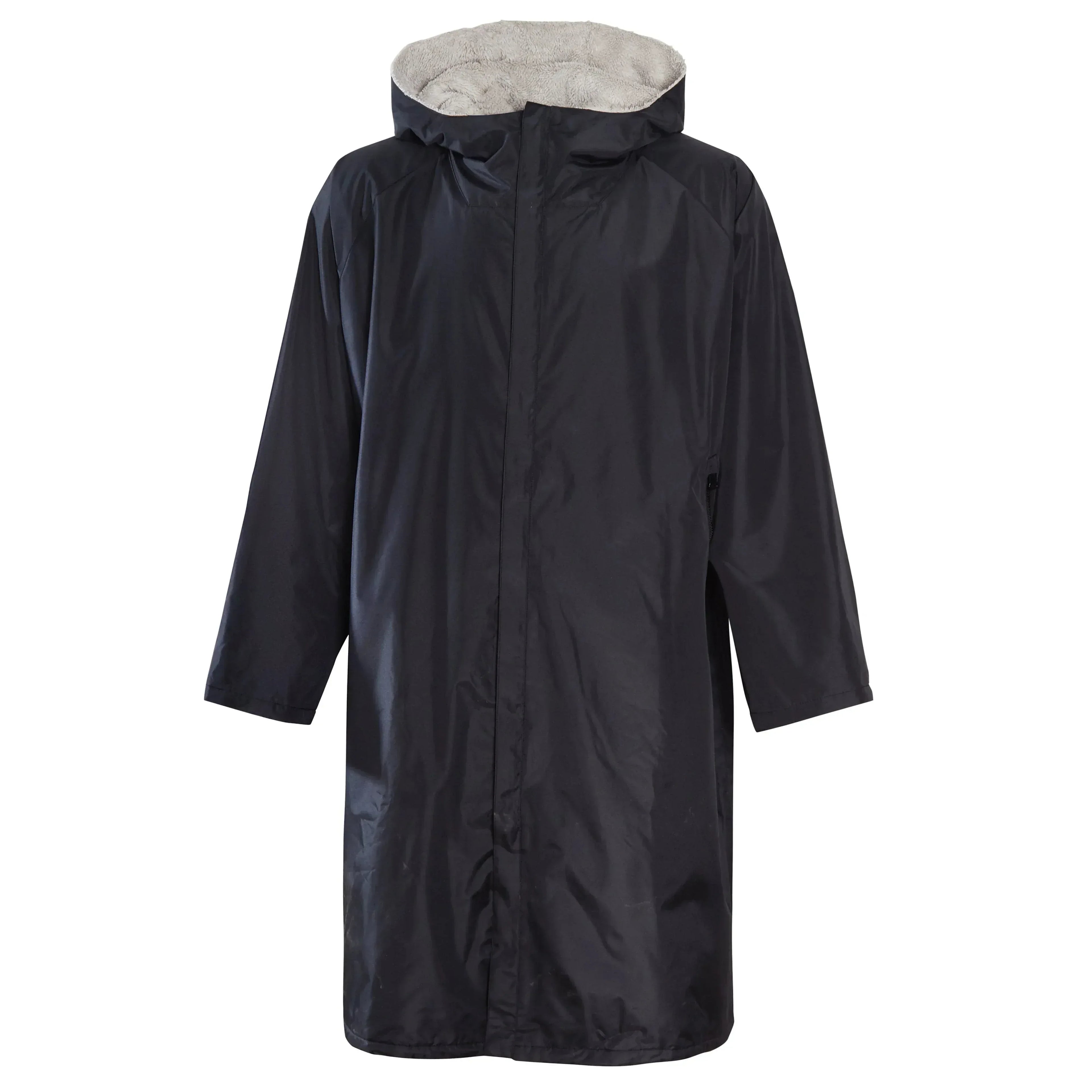 changing-robe-kids-unisex-hooded-coat-black-grey-windproof-waterproof-quick-dry-for-beach-surfing-swimming-by-heatwave-thermalwear-9-13-years-black-grey-changing-robe-1176984547 - Bobobiy