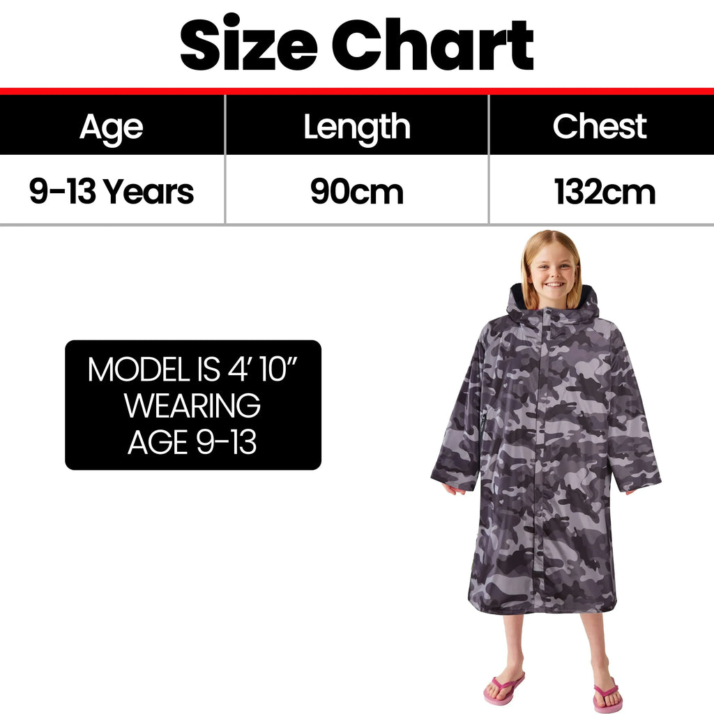 changing-robe-kids-unisex-hooded-coat-camo-black-windproof-waterproof-quick-dry-for-beach-surfing-swimming-by-heatwave-thermalwear-9-13-years-camo-black-changing-robe-1176984556 - Bobobiy