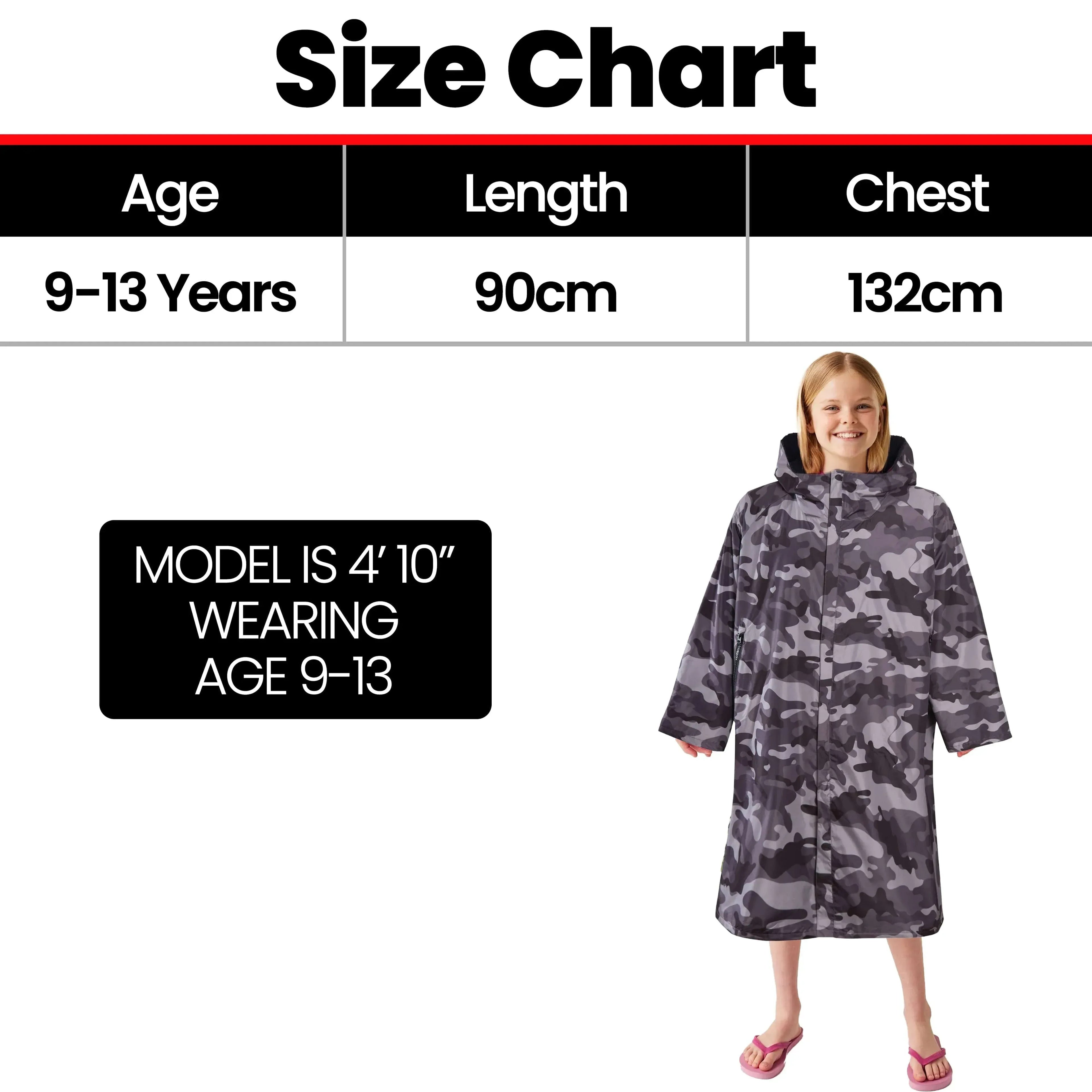 changing-robe-kids-unisex-hooded-coat-camo-black-windproof-waterproof-quick-dry-for-beach-surfing-swimming-by-heatwave-thermalwear-9-13-years-camo-black-changing-robe-1176984556 - Bobobiy