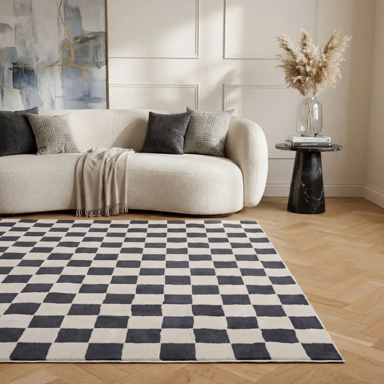 checkerboard_blue_livingroom - Bobobiy