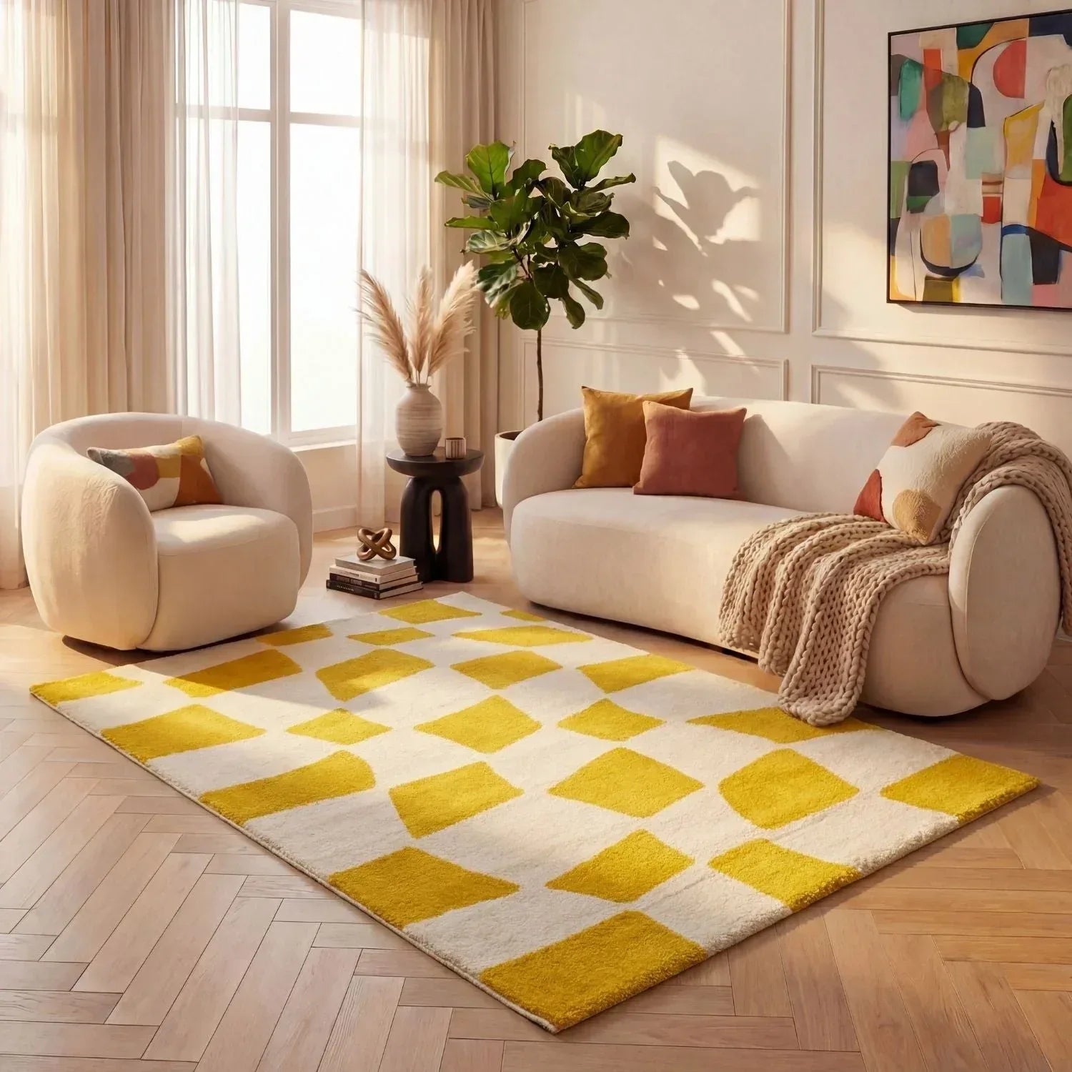 checkered_yellow_white - Bobobiy