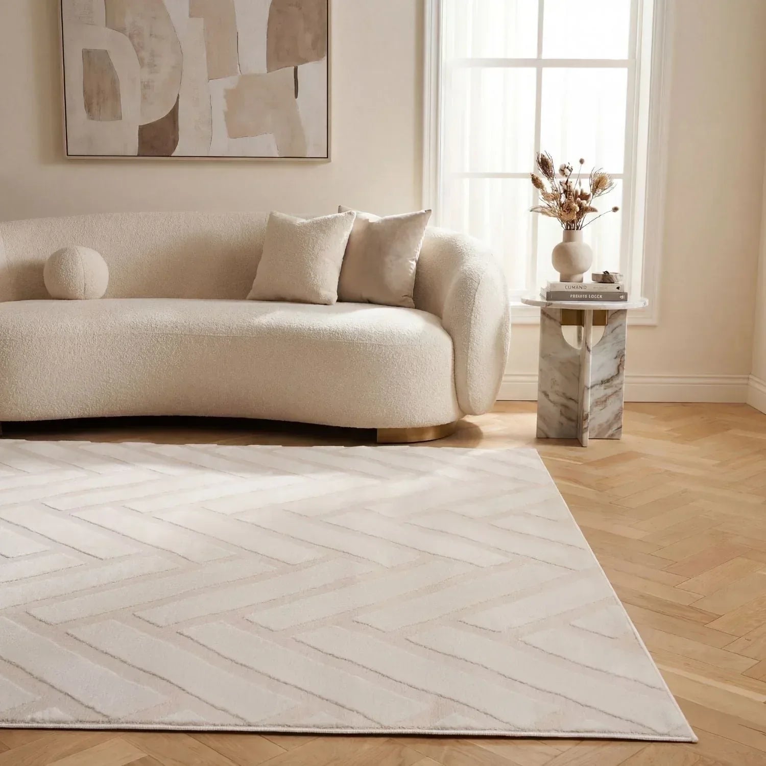 chevron_cream_livingroom - Bobobiy