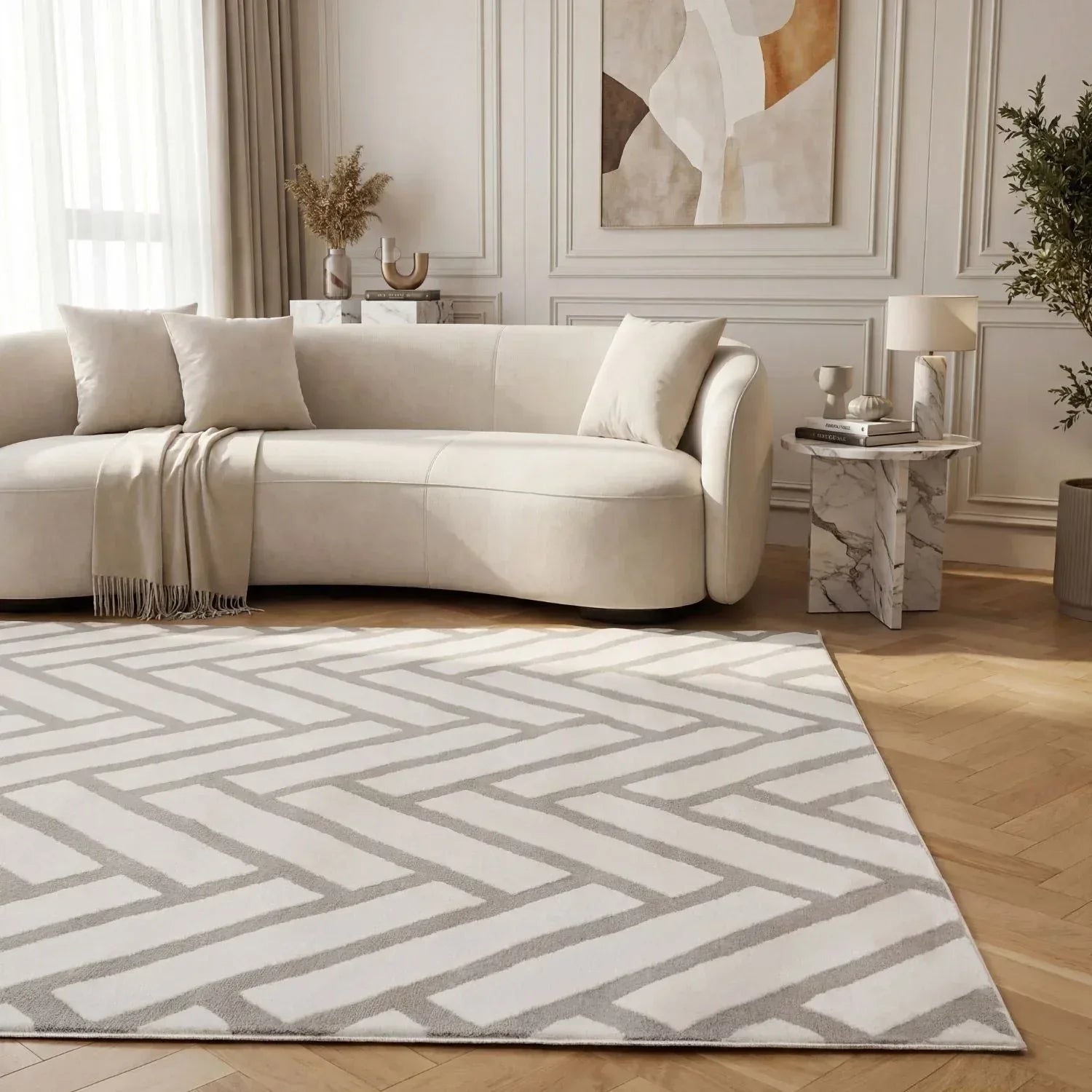 chevron_grey_livingroom - Bobobiy