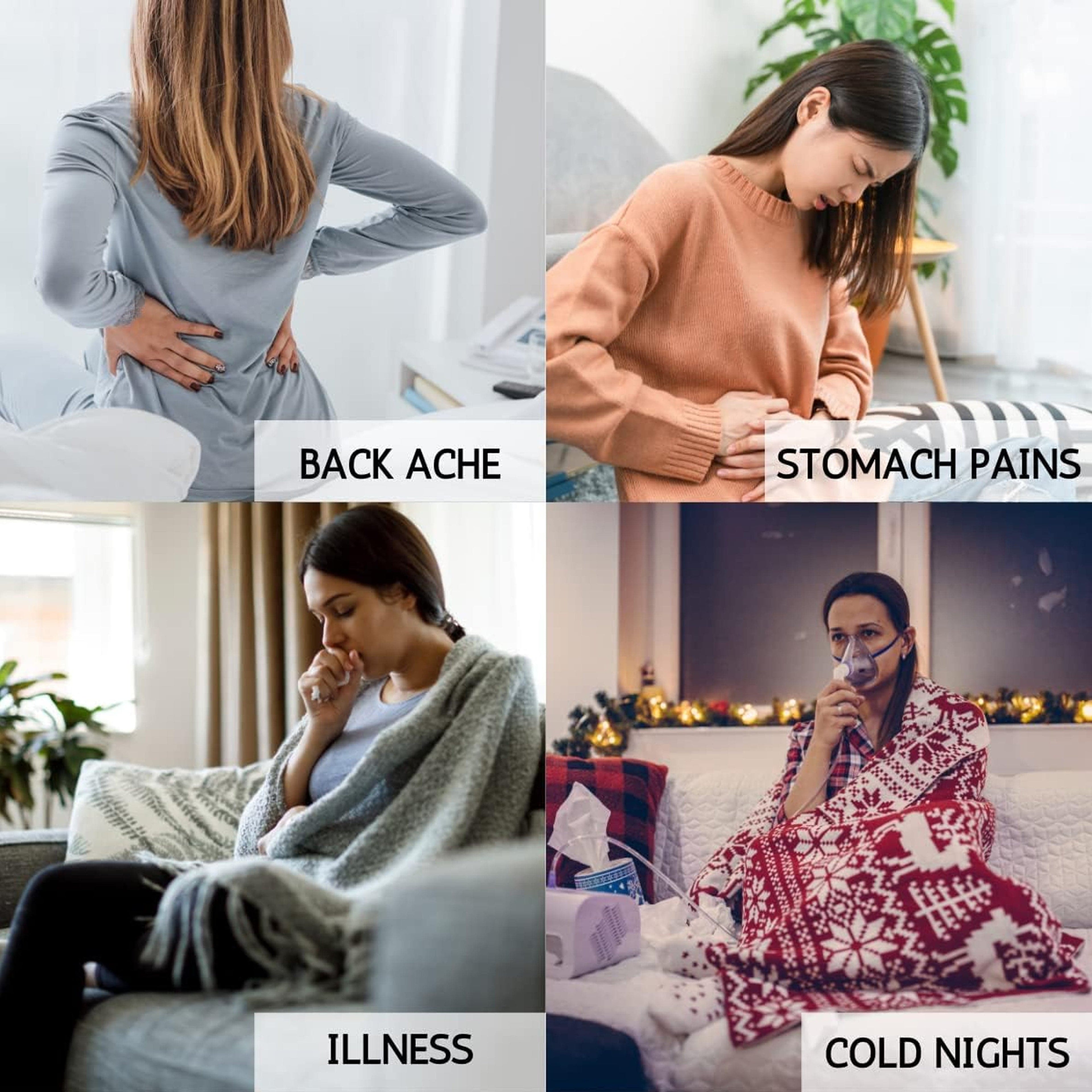 Festive Reindeer Christmas Hot Water Bottle with Cover 1L Natural Rubber UK Safe Tested Ideal Gift for Adults Kids