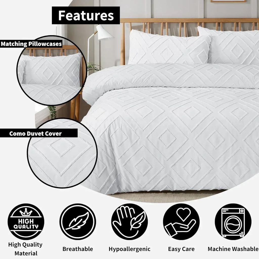 como-tufted-duvet-cover-set-with-pillowcases-grey-natural-white-elegant-easy-care-bedding-single-double-king-sizes-by-olivia-rocco-duvet-cover-976337855 - Bobobiy