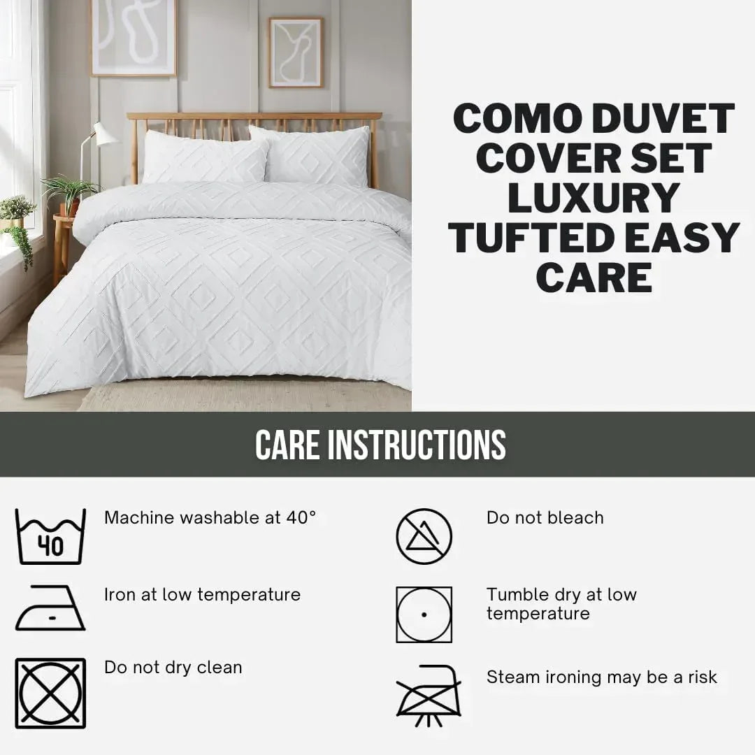 como-tufted-duvet-cover-set-with-pillowcases-grey-natural-white-elegant-easy-care-bedding-single-double-king-sizes-by-olivia-rocco-duvet-cover-976337856 - Bobobiy