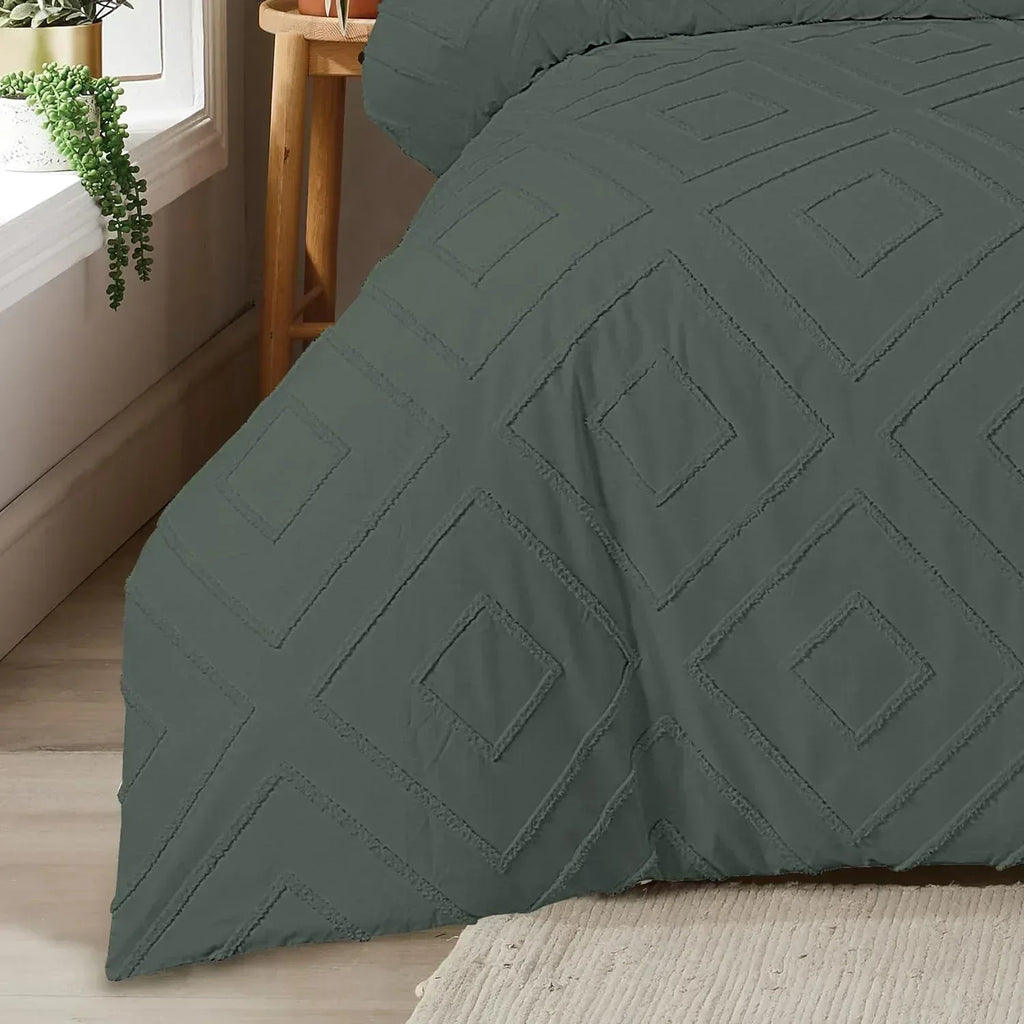 como-tufted-duvet-cover-set-with-pillowcases-grey-natural-white-elegant-easy-care-bedding-single-double-king-sizes-by-olivia-rocco-duvet-cover-976337865 - Bobobiy