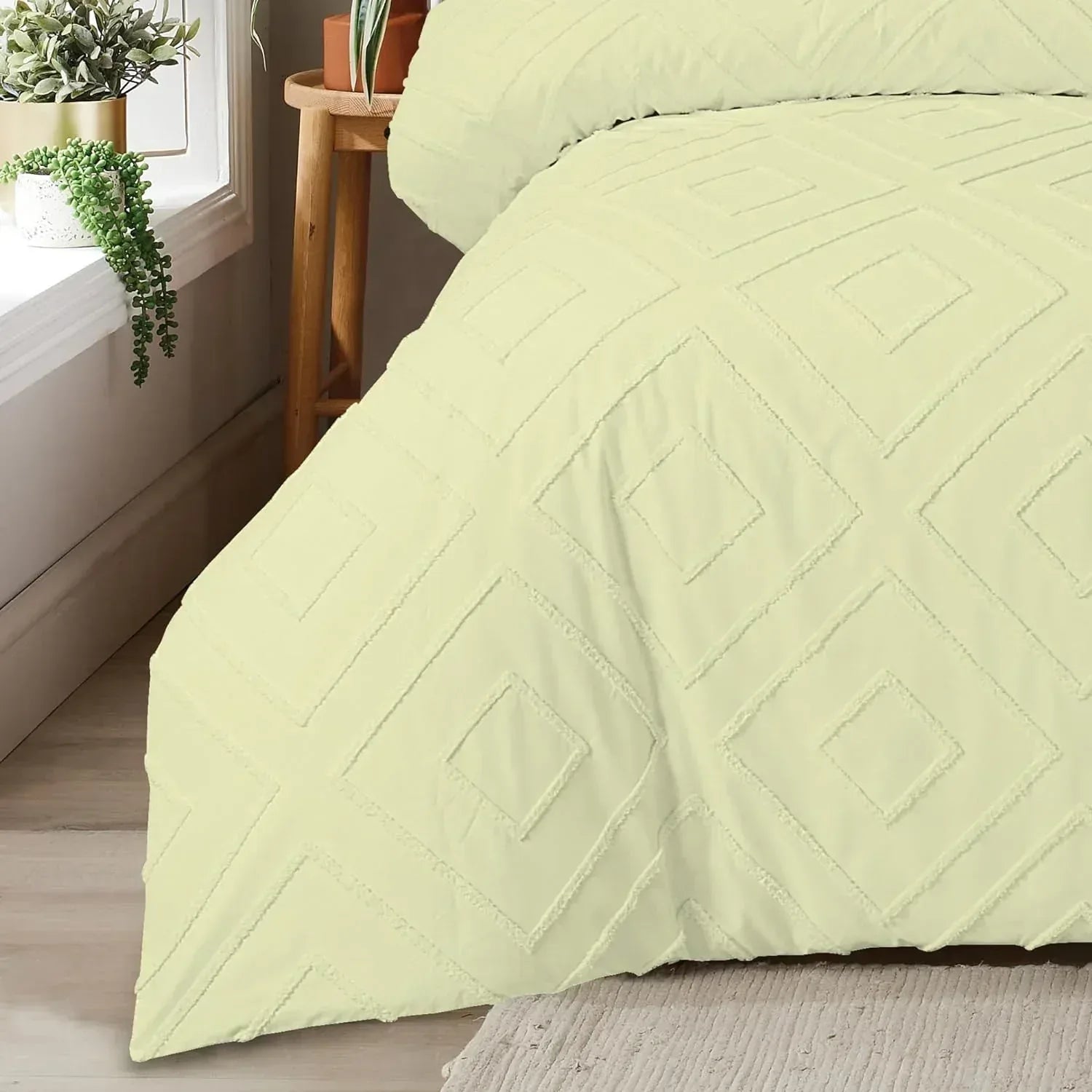 como-tufted-duvet-cover-set-with-pillowcases-grey-natural-white-elegant-easy-care-bedding-single-double-king-sizes-by-olivia-rocco-duvet-cover-976337866 - Bobobiy