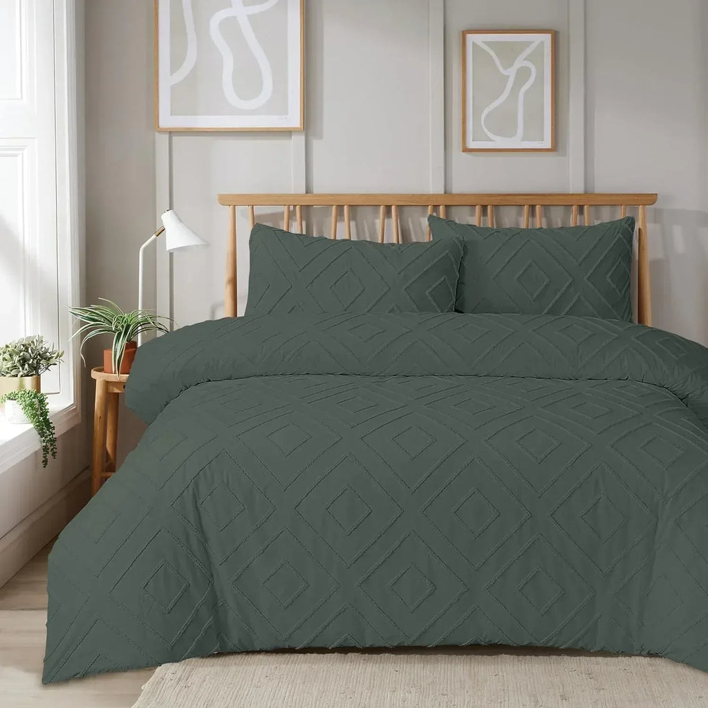 como-tufted-duvet-cover-set-with-pillowcases-grey-natural-white-elegant-easy-care-bedding-single-double-king-sizes-by-olivia-rocco-single-grey-duvet-cover-976337854 - Bobobiy