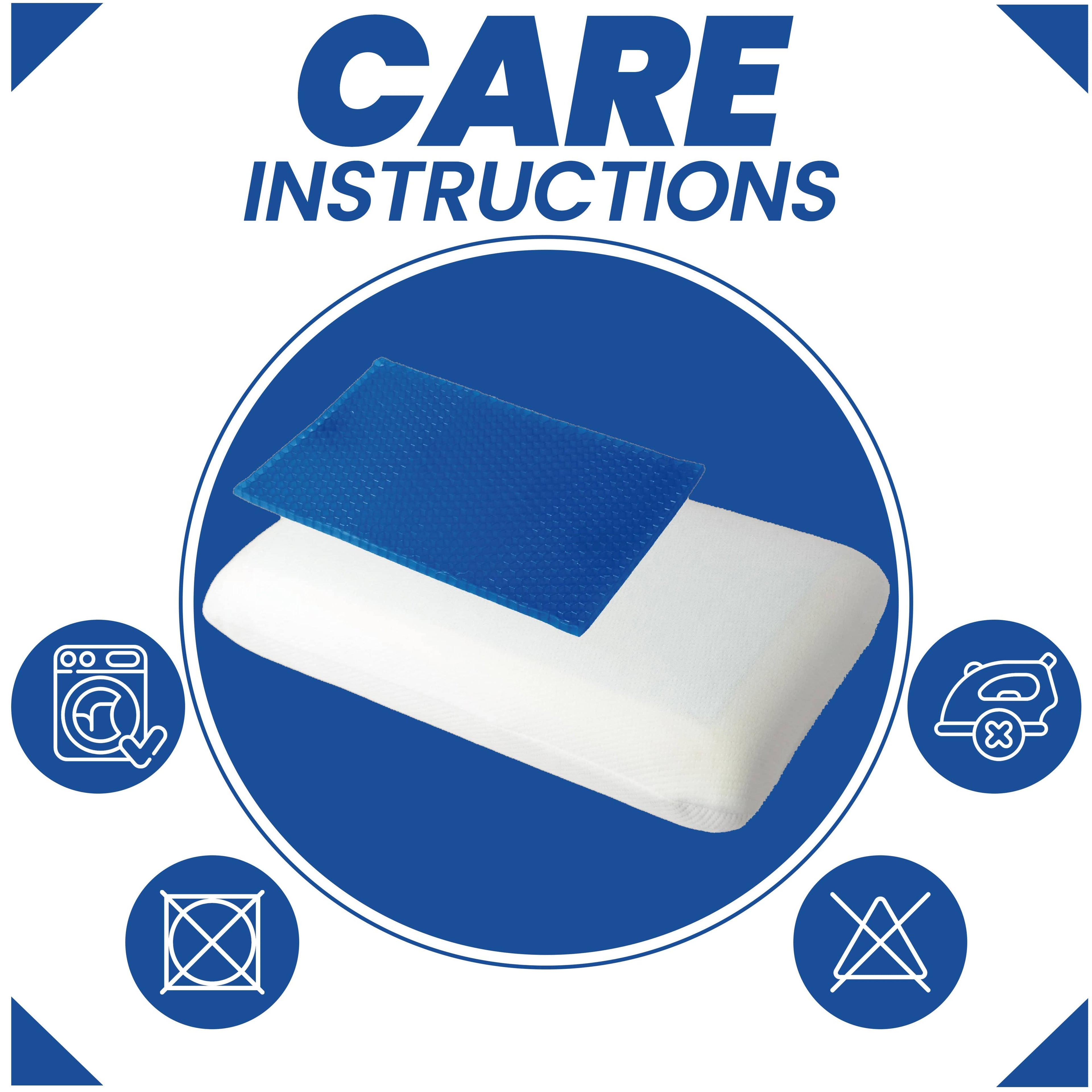 Cooling Gel Memory Foam Pillow Breathable Luxury Premium Fibre Filling for Superior Comfort and Support