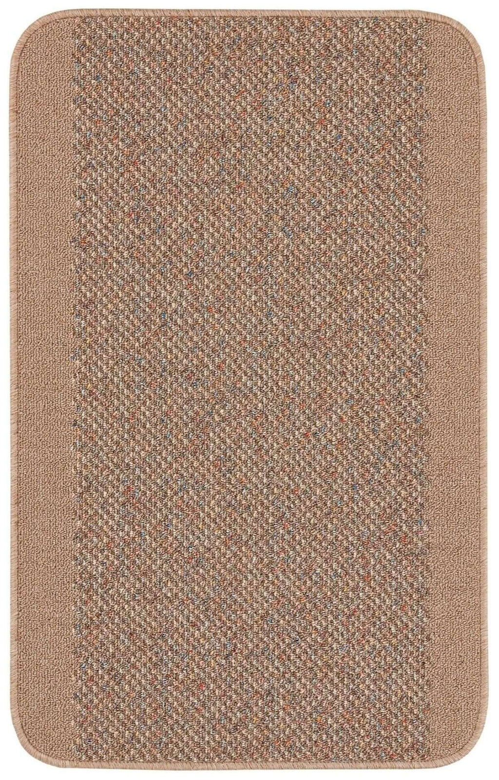 Washable Designer Bordered Beige Rug | 110B
