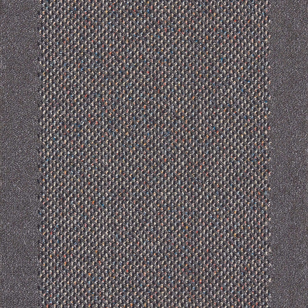Washable Bordered Dark Grey Rug | 110D