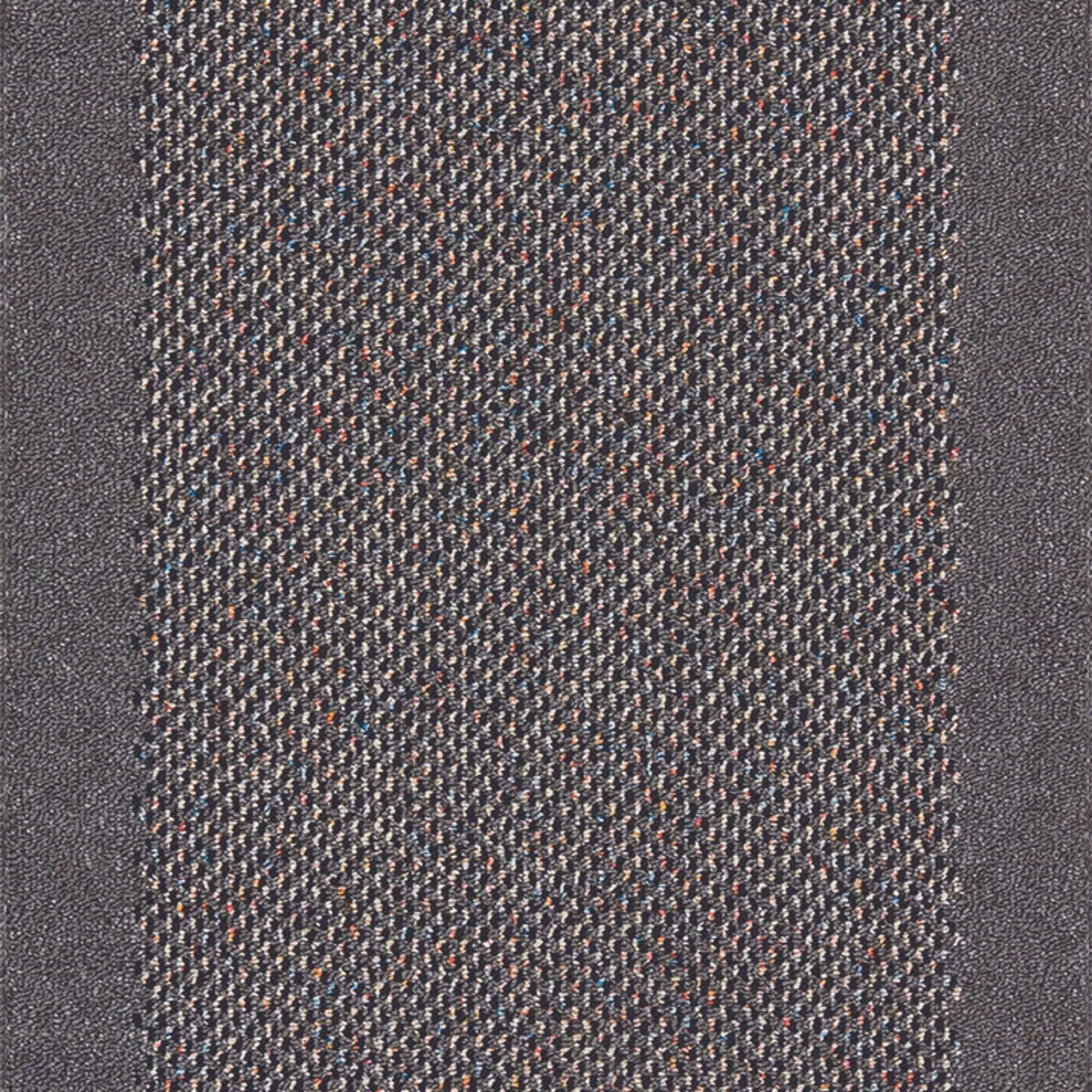 Washable Bordered Dark Grey Rug | 110D