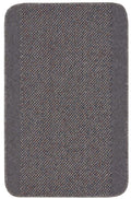 Washable Bordered Dark Grey Rug | 110D