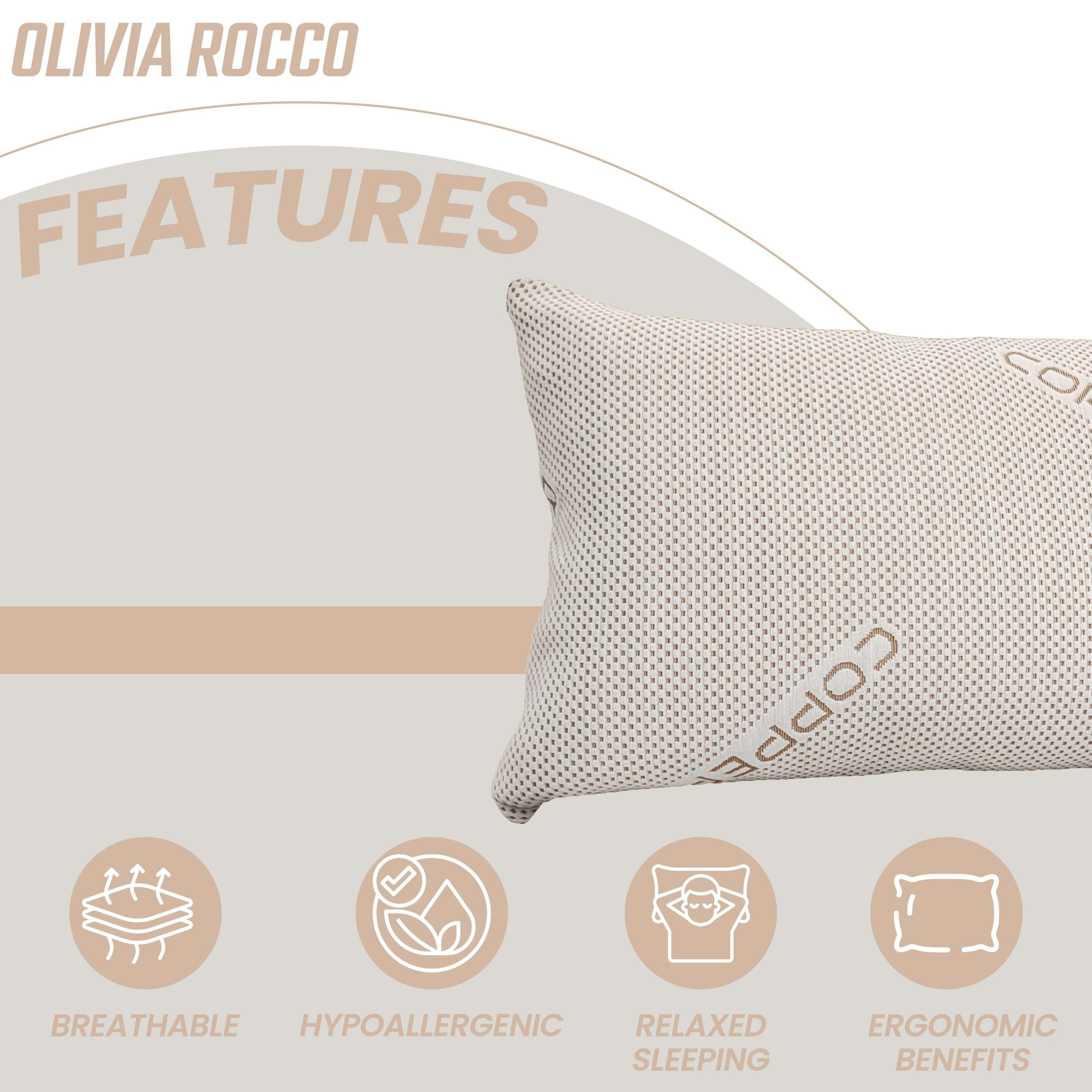 Copper Infused Unique Memory Foam Pillow for Skin Health Hypoallergenic Luxury Premium Fibre Filling for Superior Comfort and Support - Bobobiy
