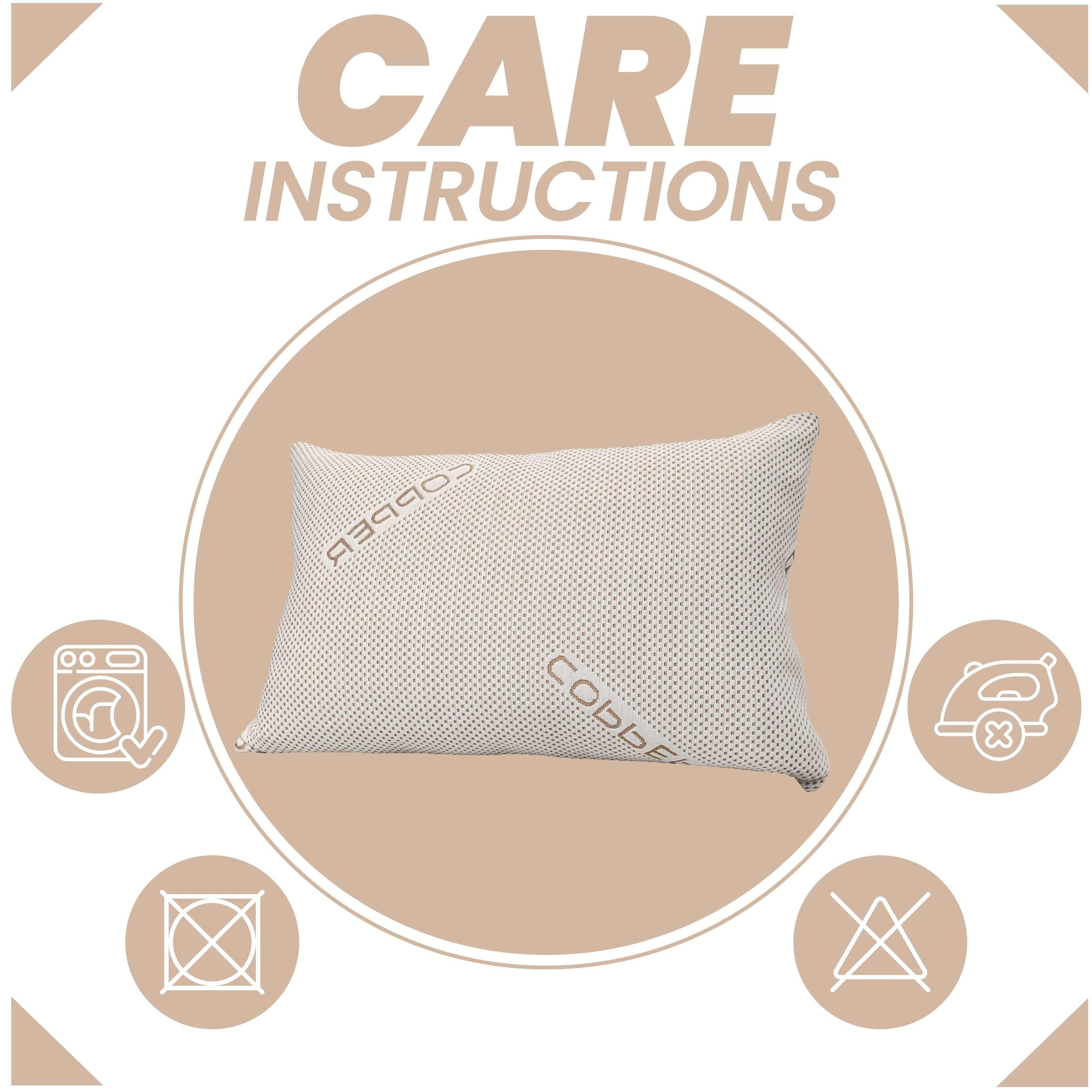 Copper Infused Unique Memory Foam Pillow for Skin Health Hypoallergenic Luxury Premium Fibre Filling for Superior Comfort and Support - Bobobiy