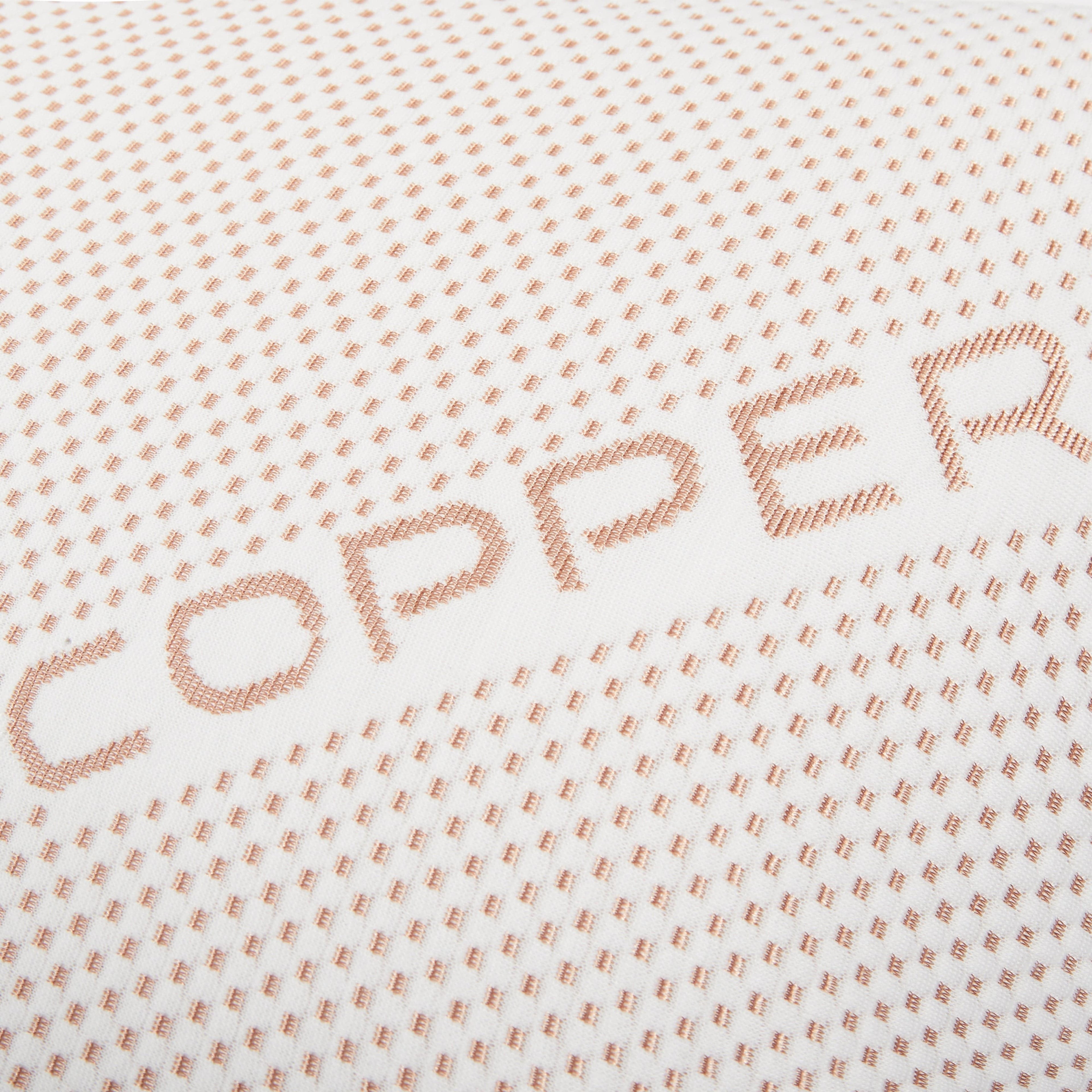 Copper Infused Unique Memory Foam Pillow for Skin Health Hypoallergenic Luxury Premium Fibre Filling for Superior Comfort and Support - Bobobiy