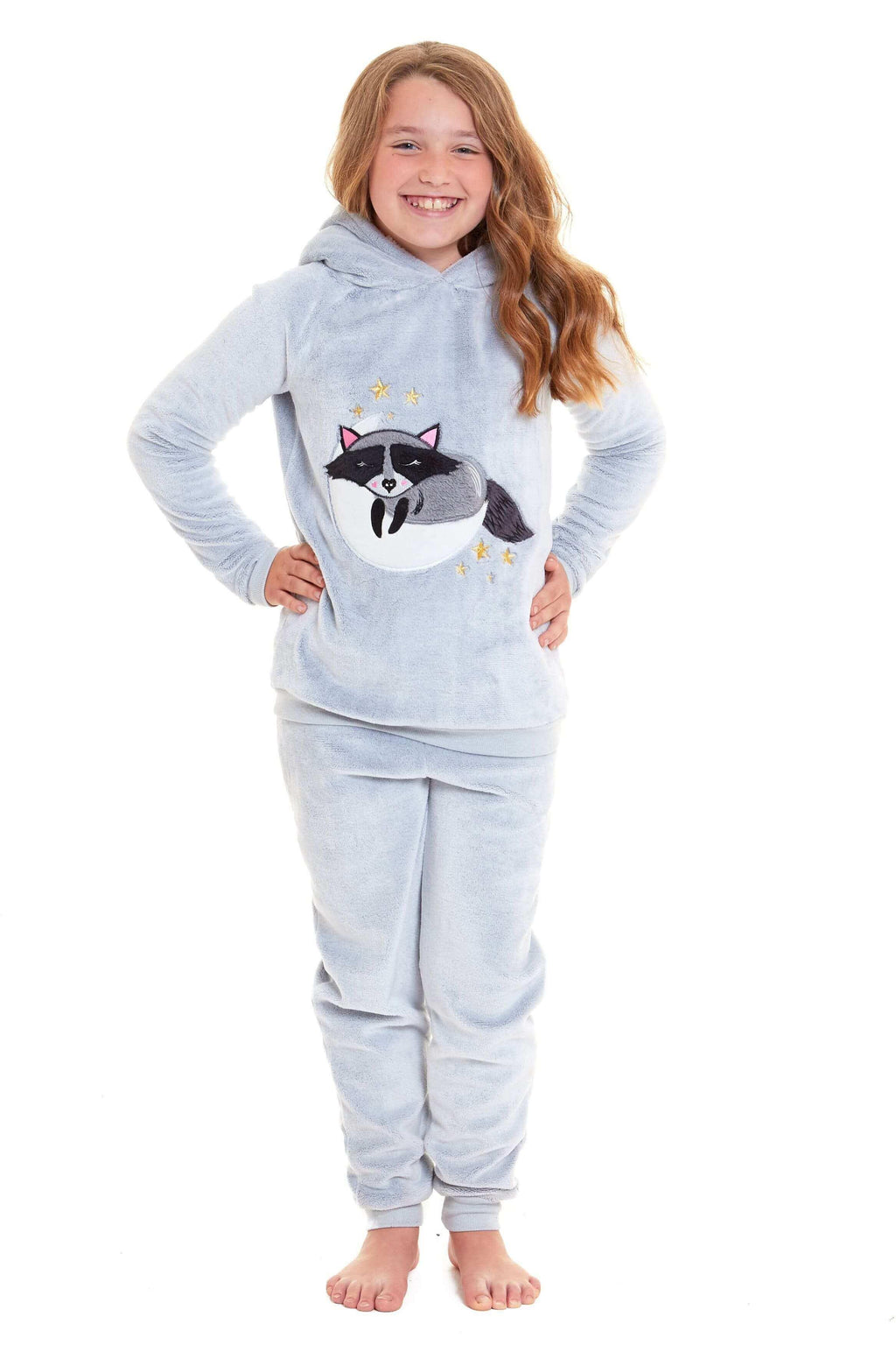 cuddly-raccoon-fleece-hooded-pyjama-set-for-women-and-girls-super-soft-sherpa-lined-nightwear-ideal-mother-daughter-gift-cosy-boutique-by-daisy-dreamer-pyjamas-1176513628 - Bobobiy