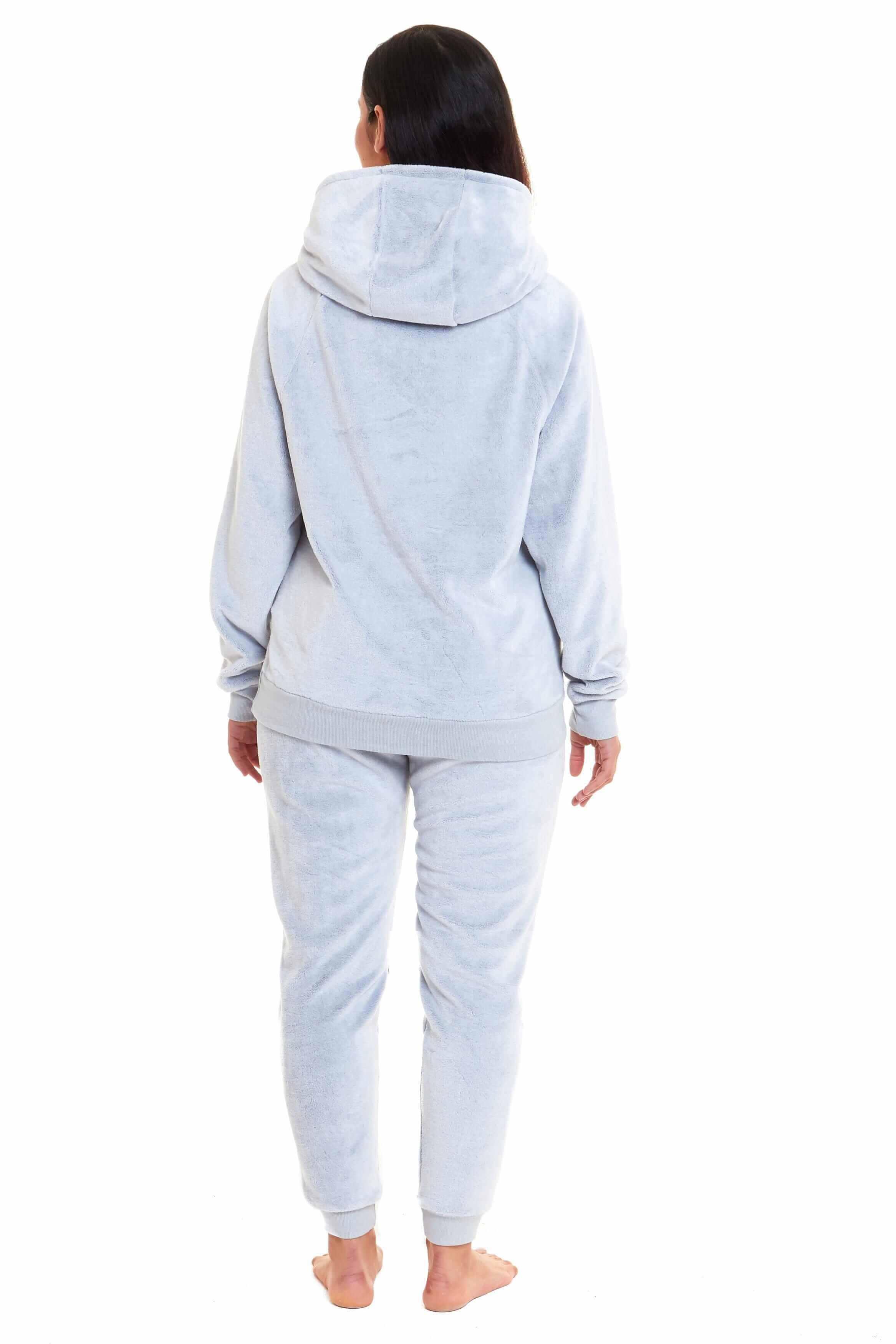cuddly-raccoon-fleece-hooded-pyjama-set-for-women-and-girls-super-soft-sherpa-lined-nightwear-ideal-mother-daughter-gift-cosy-boutique-by-daisy-dreamer-pyjamas-1176513629 - Bobobiy