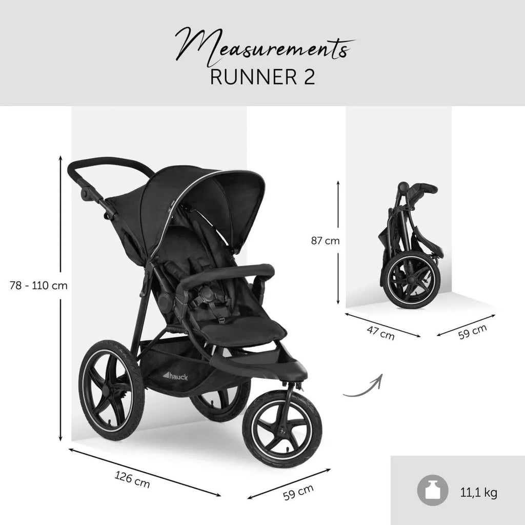 Hauck Runner 2 Pushchair - Black