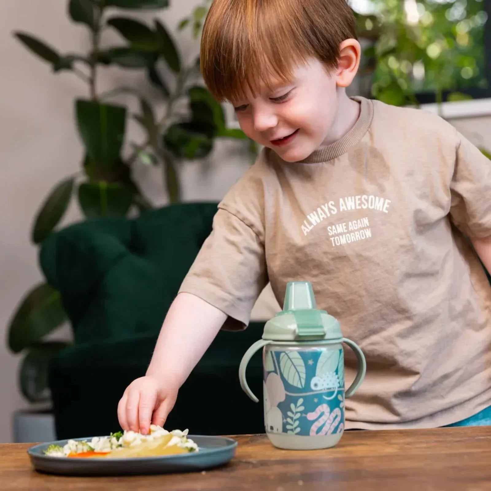 Vital Baby Hydrate Easy Sipper Cup 350ml - Jungle Glow - Bobobiy