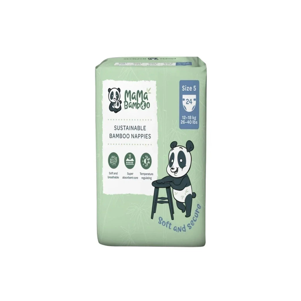 Mama Bamboo Sustainable Bamboo Size 5 - 24 nappies - Bobobiy