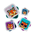 TUM TUM Nesting Snack Pots Pack of 4 - Felicity Fox - Bobobiy