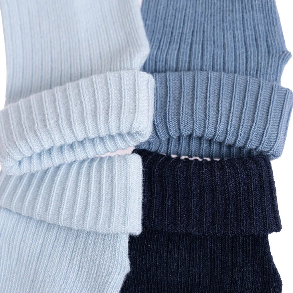 HelloBaby Boy Baby Socks 3 Pack - Blue