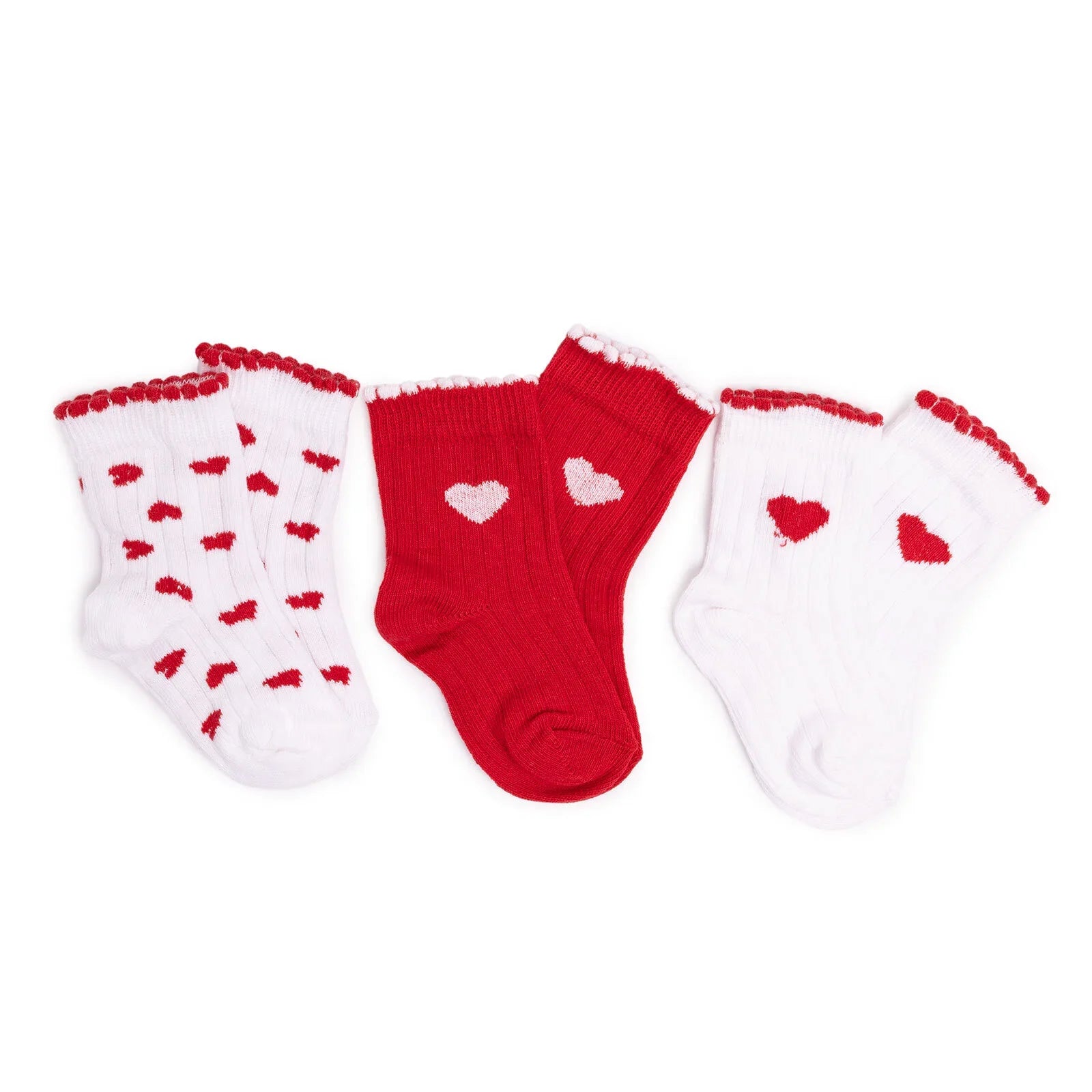 HelloBaby Ankle Socks 3 pcs - Red