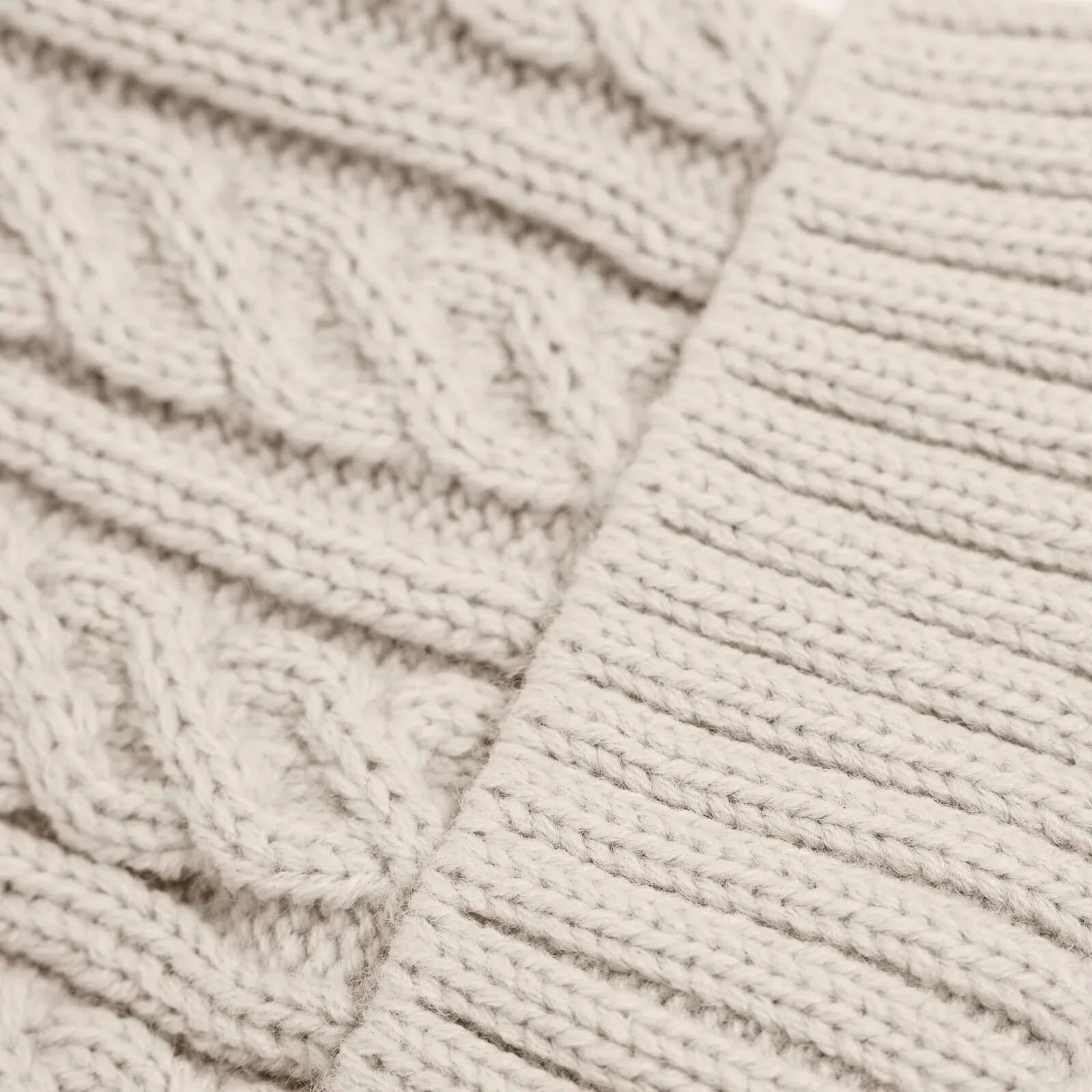 HelloBaby Unisex Beanie - Ecru