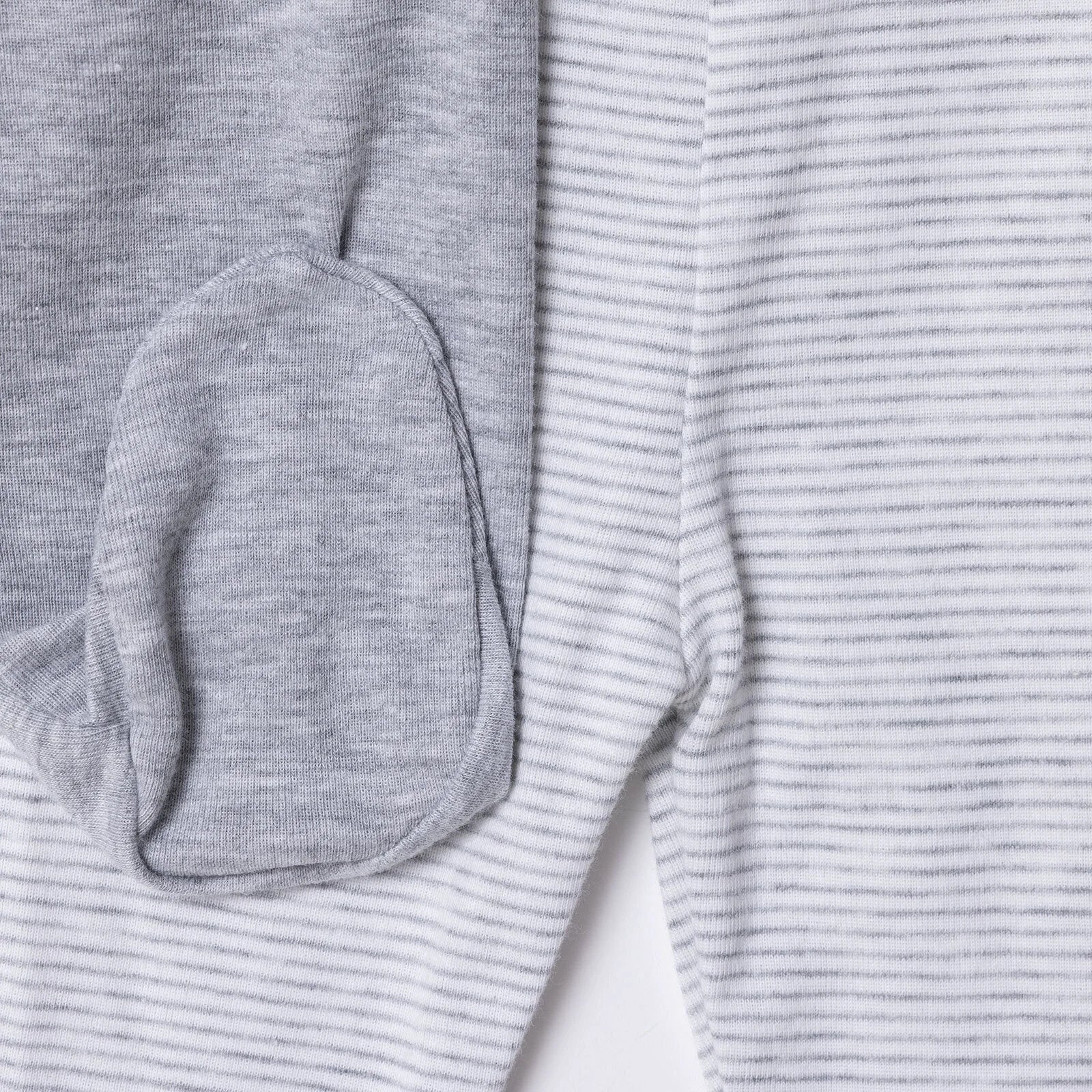 HelloBaby Unisex 2 Piece Footed Bottom - Snow Melange