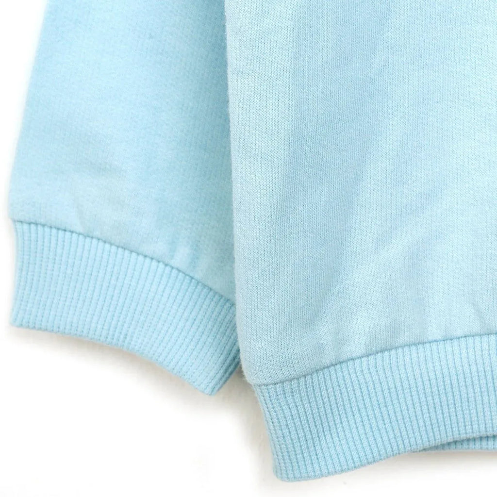 Tuffy Sweatshirt Collared - Footless Bottom - Light Blue - Bobobiy