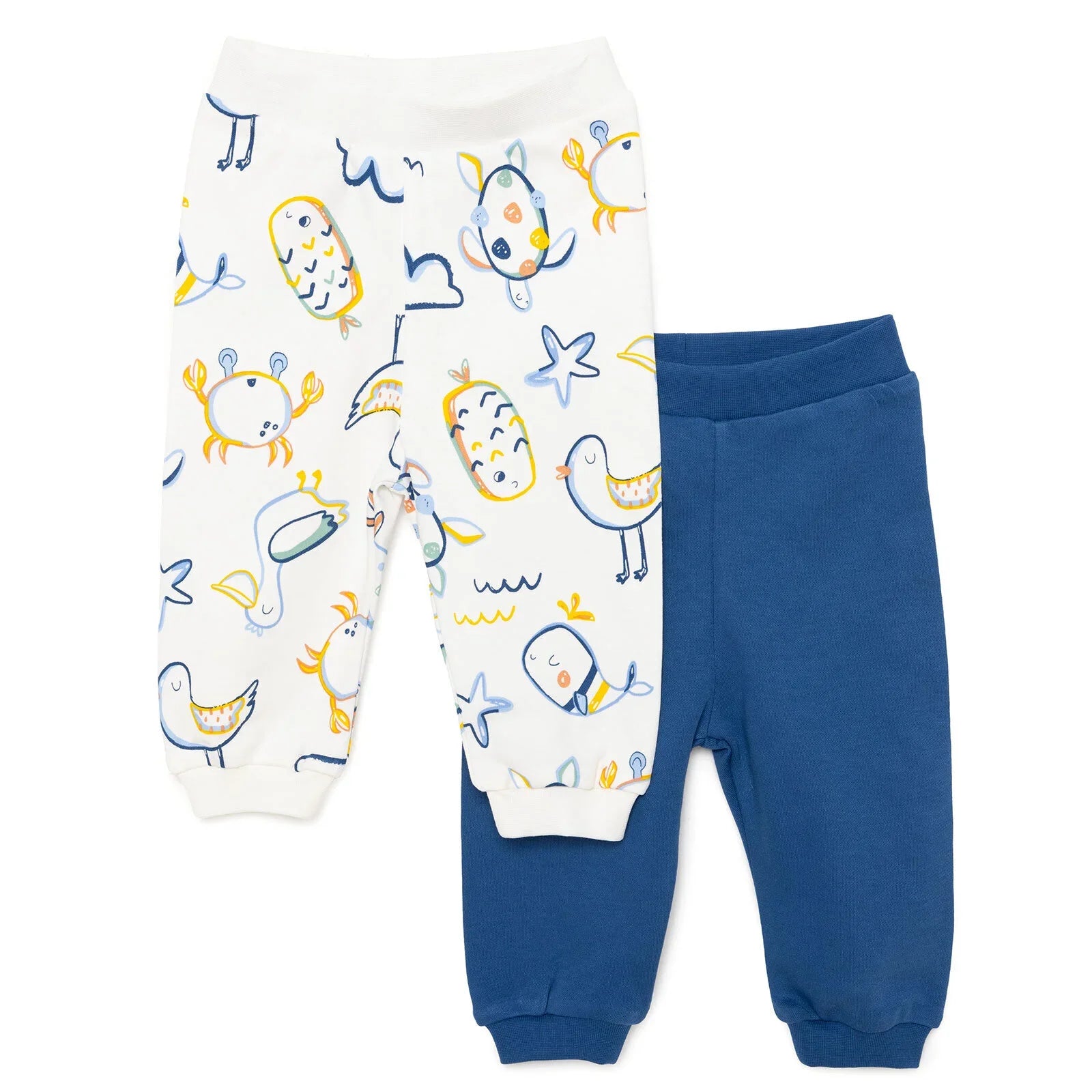 HelloBaby Basic Boy Joggers 2 pcs - Navy Blue