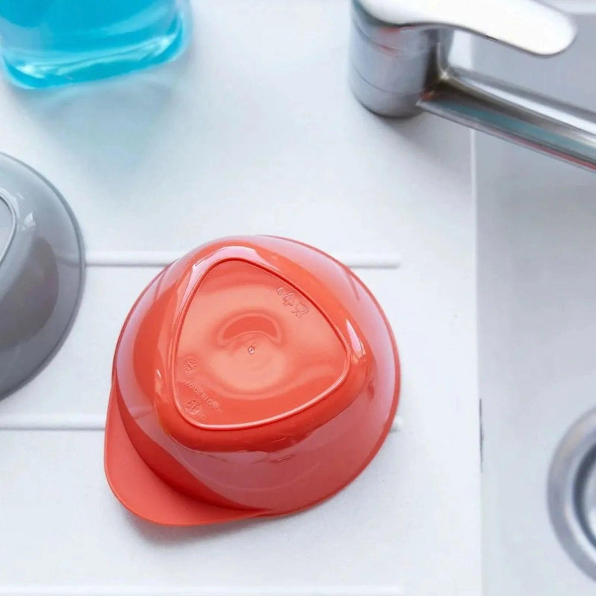 Red Easi-Scoop feeding bowl with scoop-style base