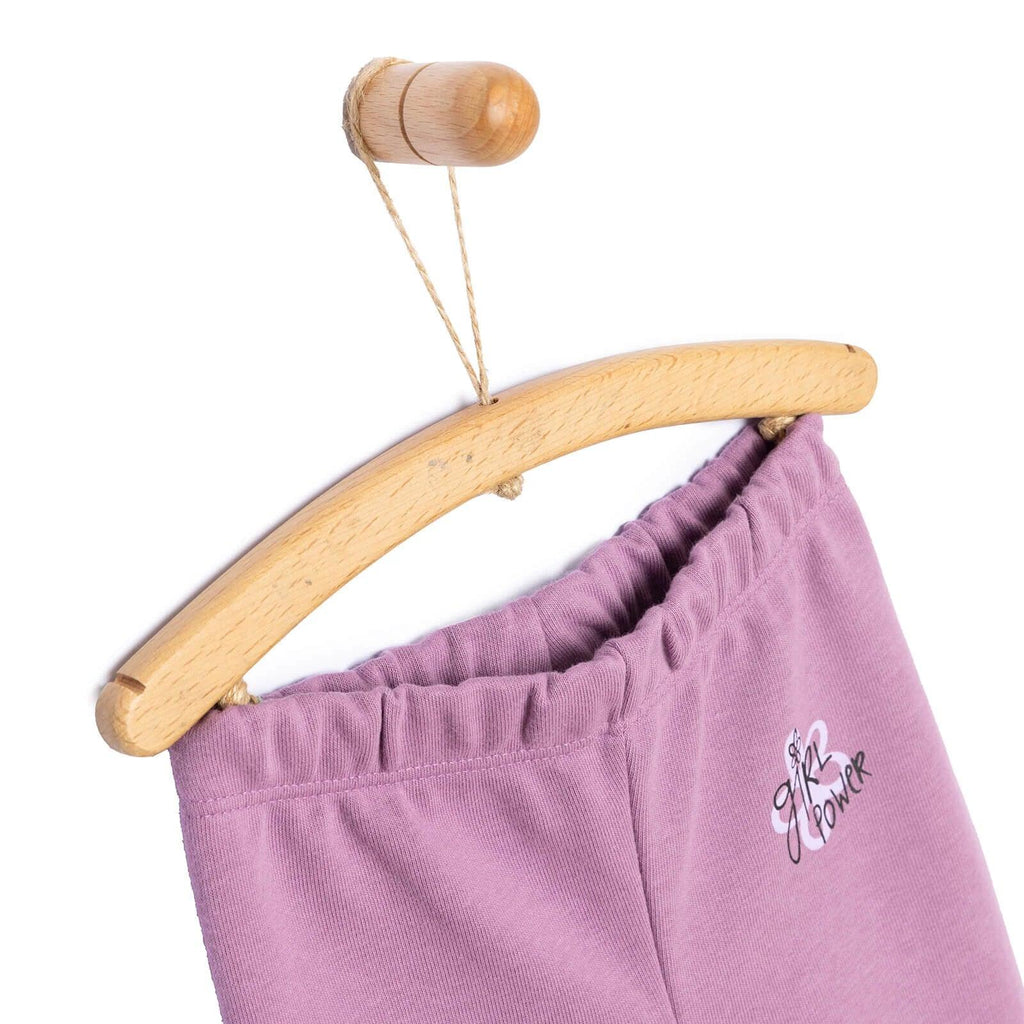 HelloBaby Baby Girl Basic Joggers - Purple - Bobobiy