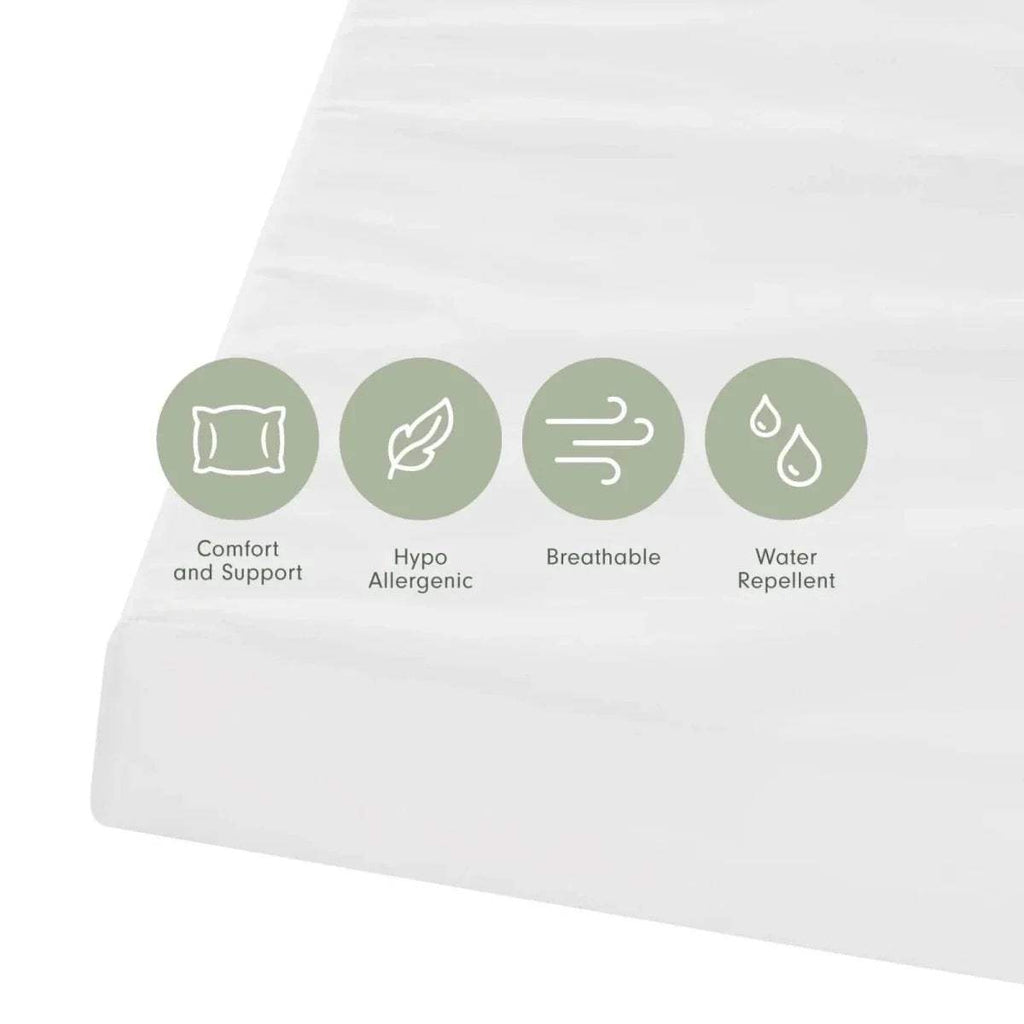60x120 cm cot mattress with hypoallergenic, breathable and water-repellent features