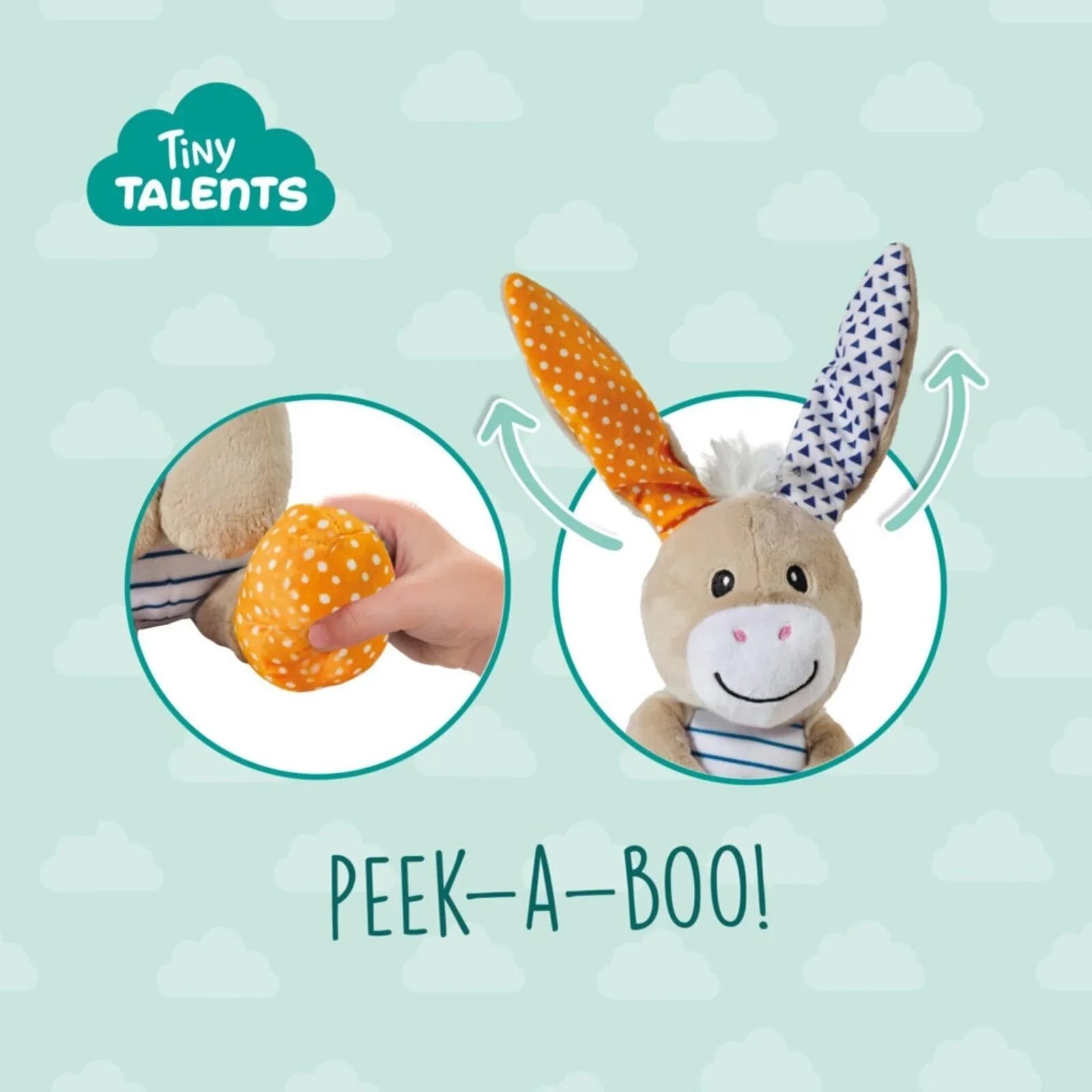 Tiny Talents Donkey Peek-a-Boo Cuddly Toy