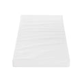 Cot bed mattress, white, smooth quilted surface, 70x140cm