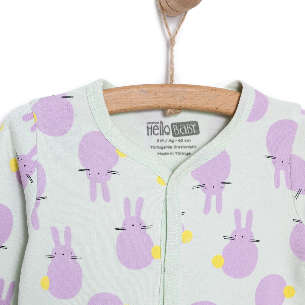 HelloBaby Newborn Baby Cute Elephant Jumpsuit - Ecru