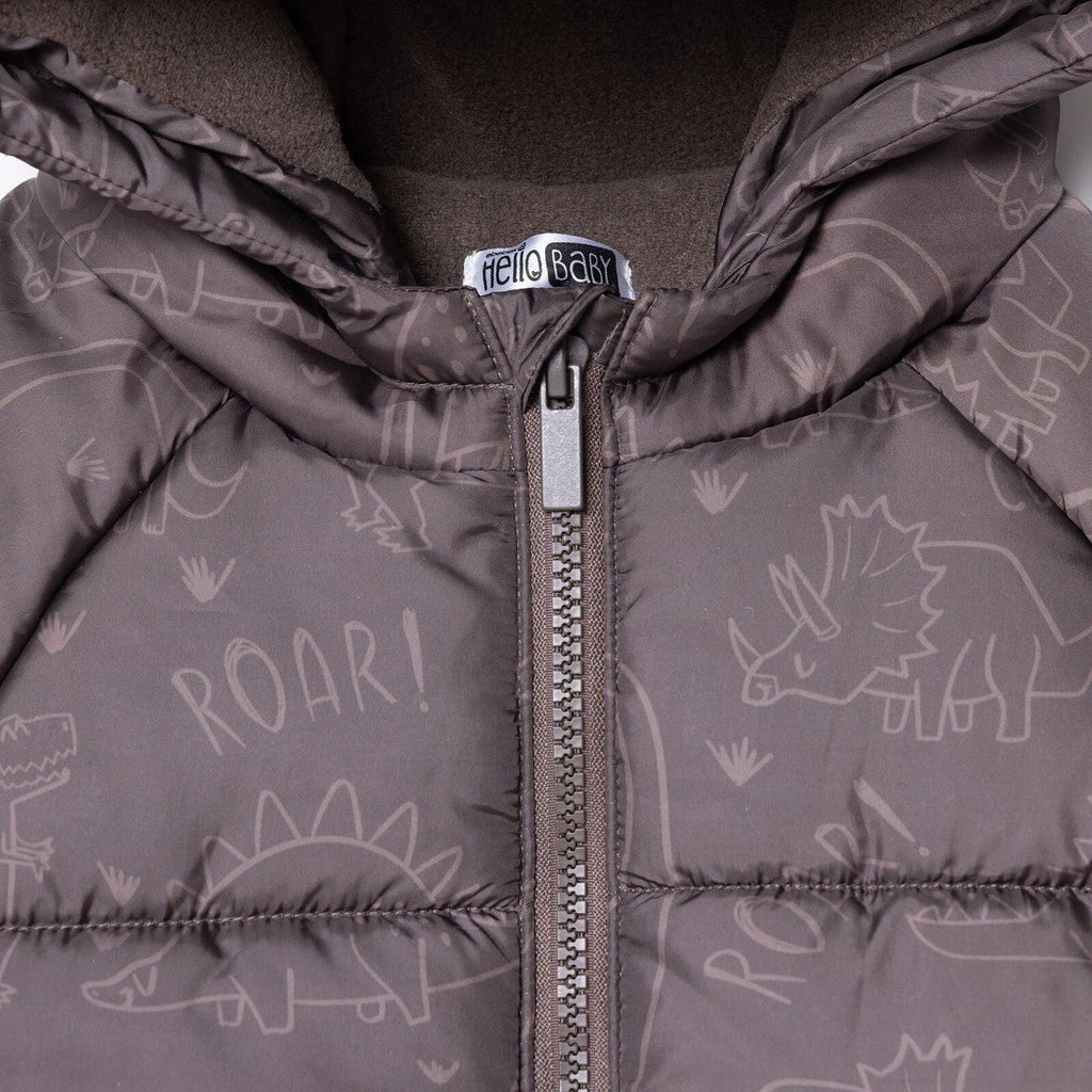 HelloBaby Coat - Brown Printed - Bobobiy