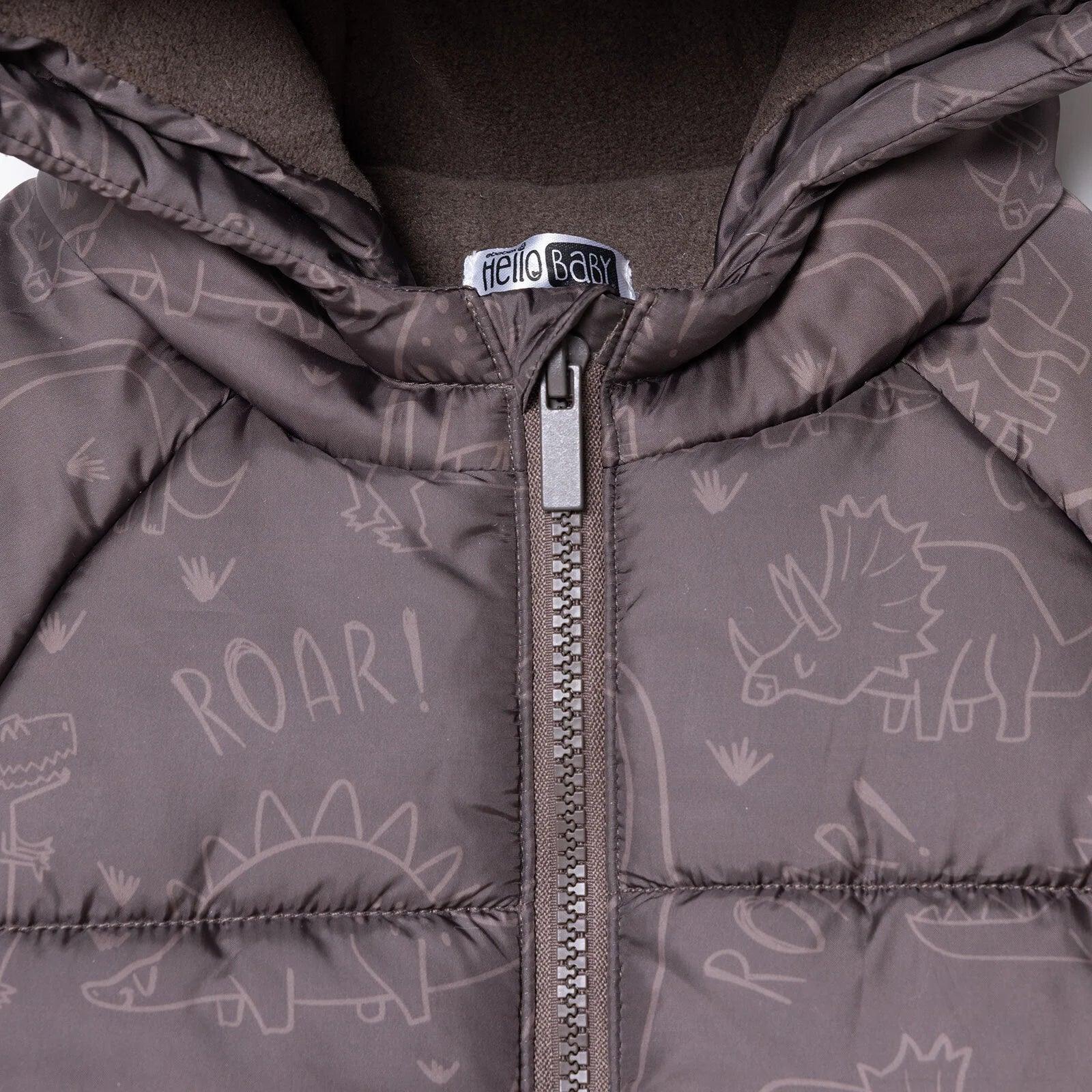 HelloBaby Coat - Brown Printed - Bobobiy