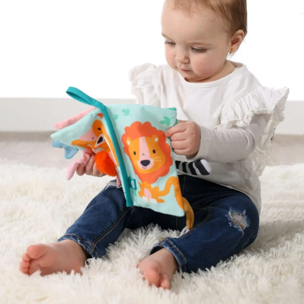 Tiny Talents Sensory Animal Tails Cloth Book